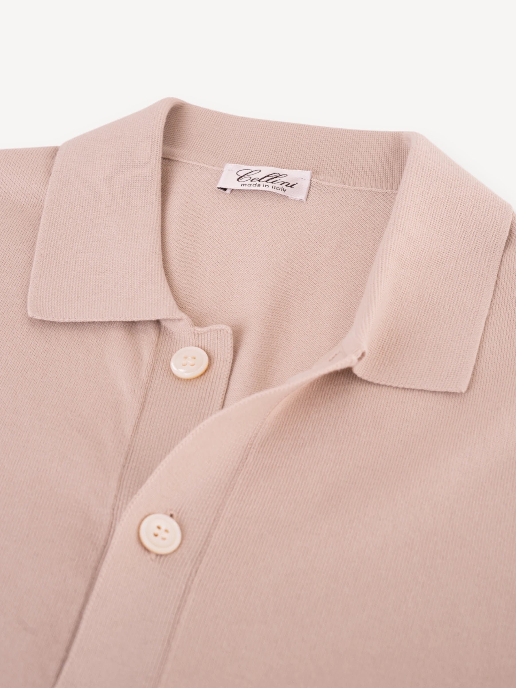 Gebreid Shirt -  Beige