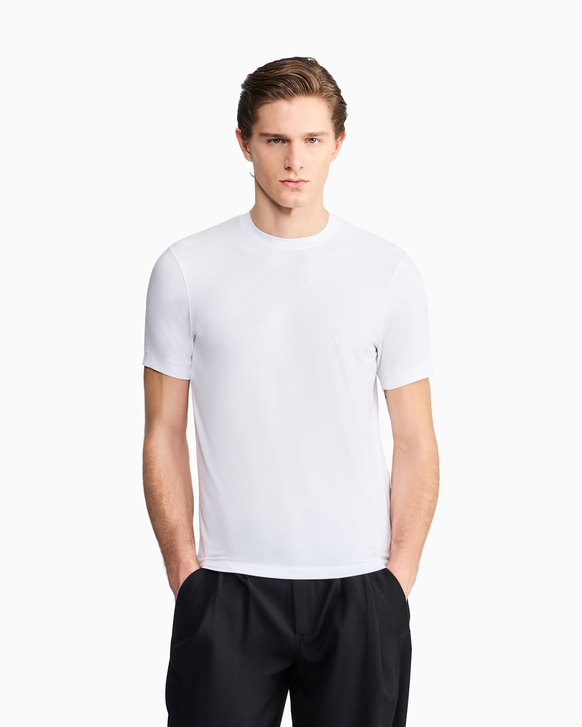 Giorgio Armani T-shirt 3GST52 SJP4Z U090 - Wit
