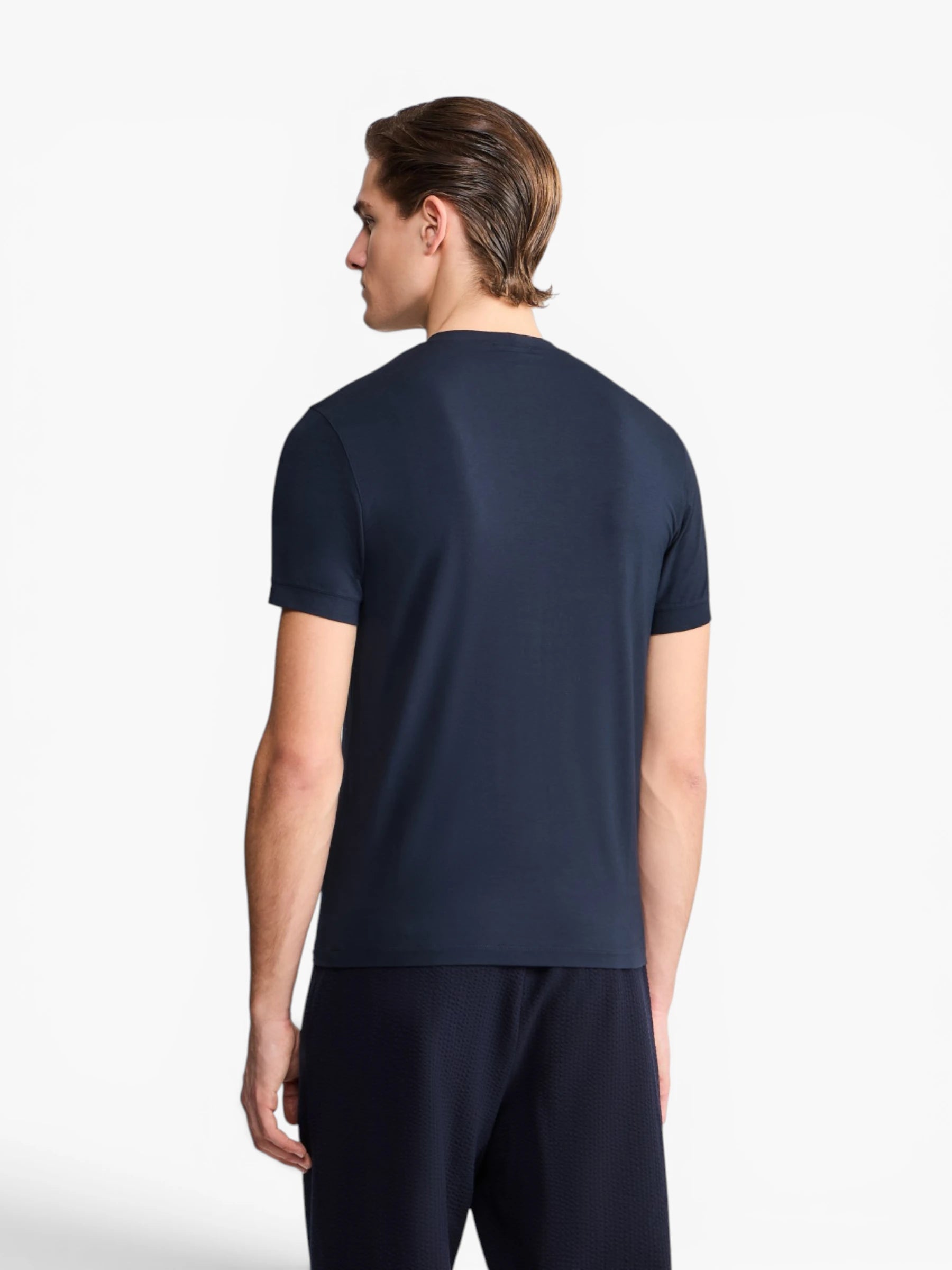 Crew-neck T-shirt - BLue Navy
