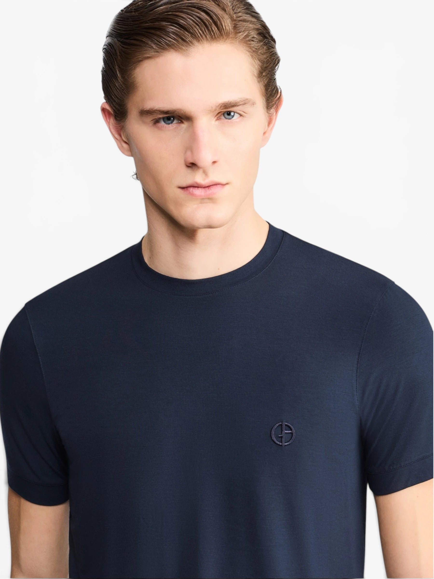 Crew-neck T-shirt - BLue Navy