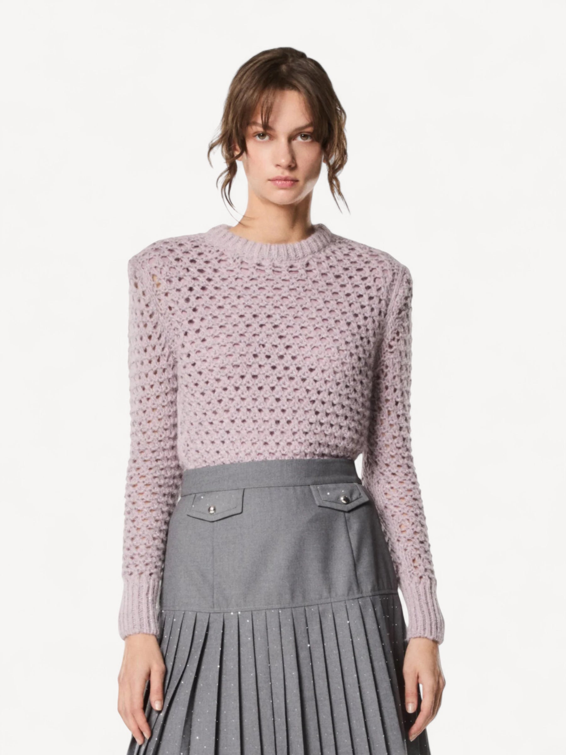 Knitted Sweater - Roze