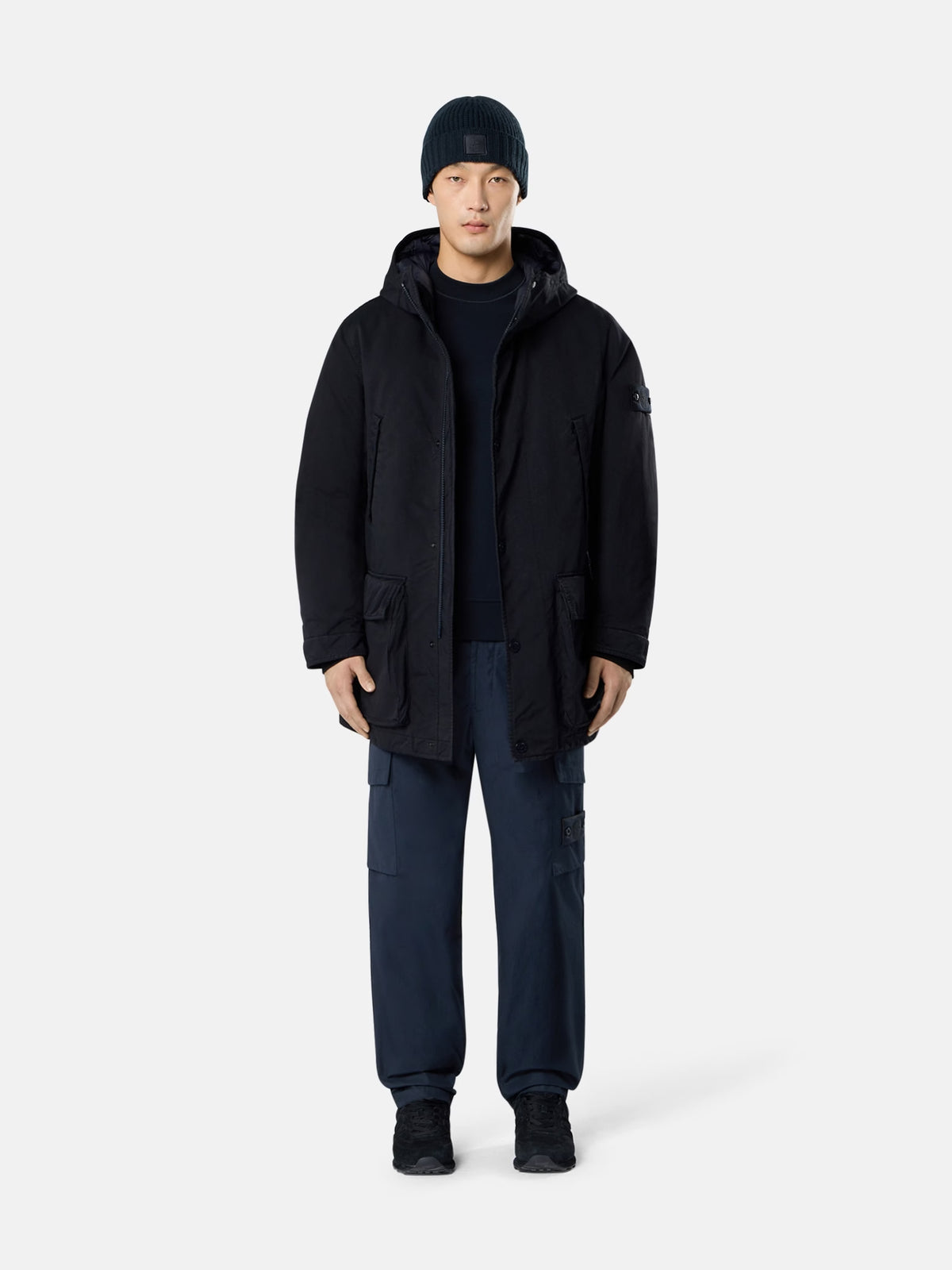 Stone Island L2S154100062 S0F27 Short Parka -  Donkerblauw