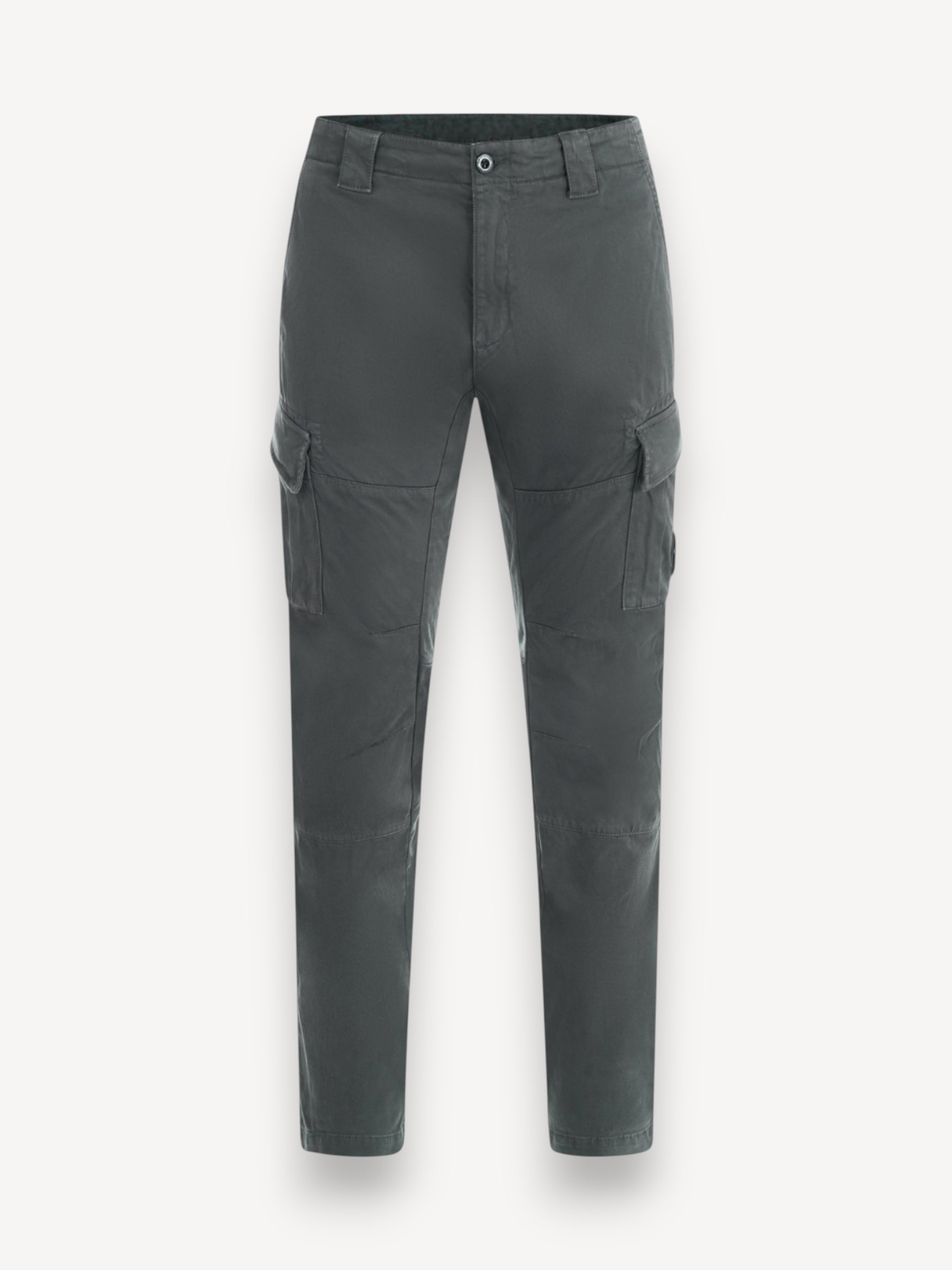 Stretch Satijn Cargo Pants - Dark Shadow