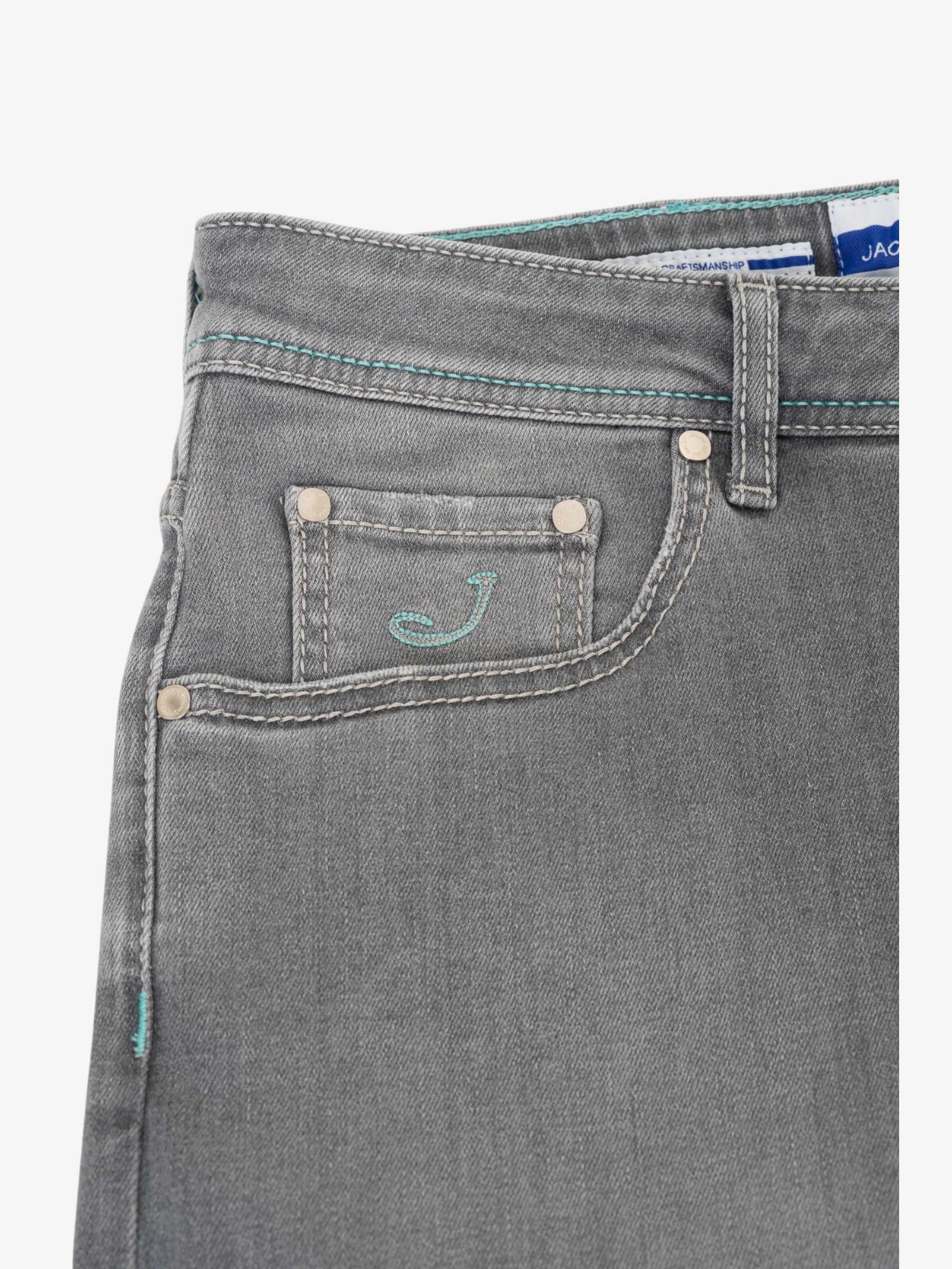 Nick Slim Jeans - Lichtgrijs