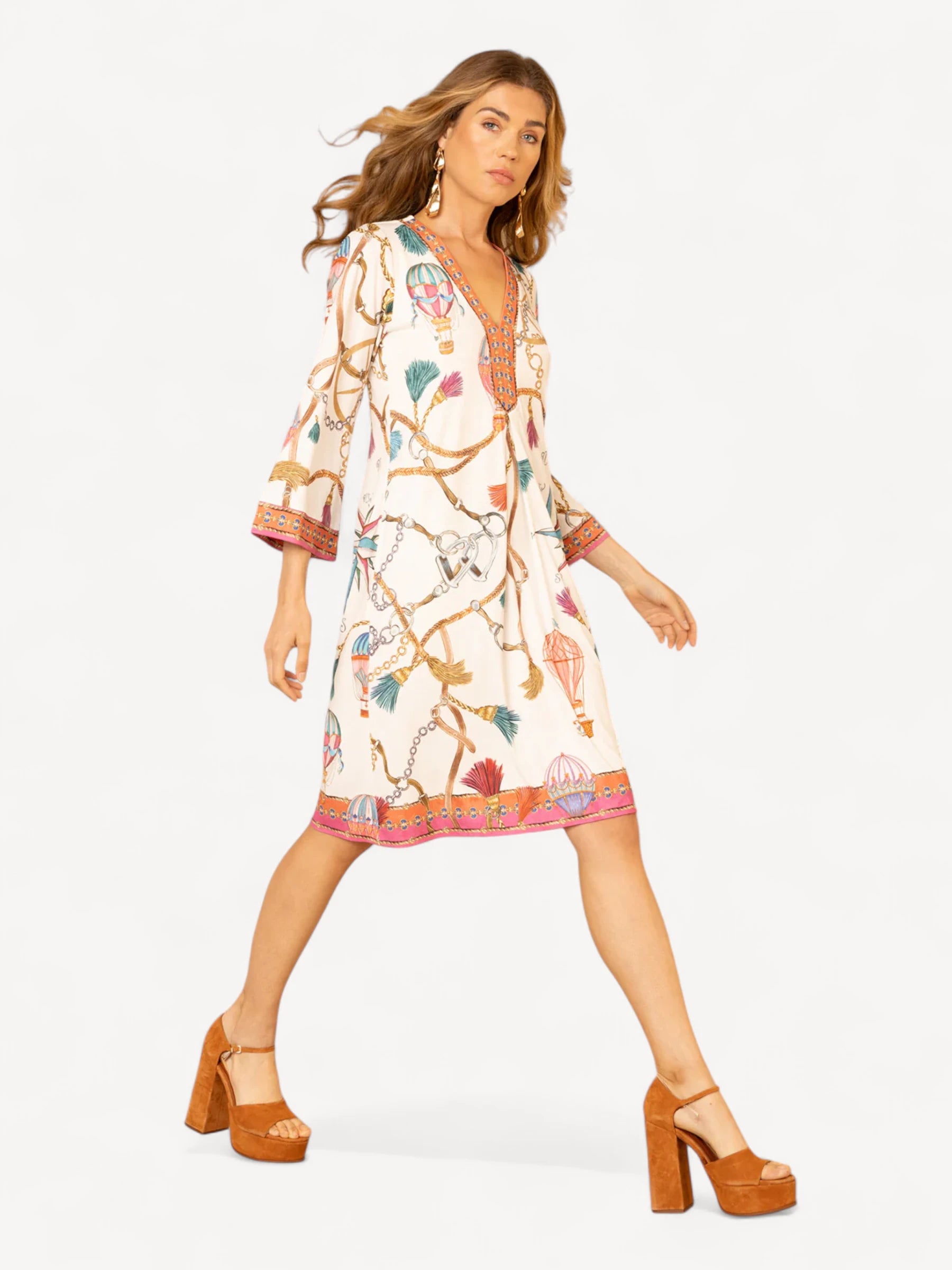 Guiliana Jersey Jurk - Wit