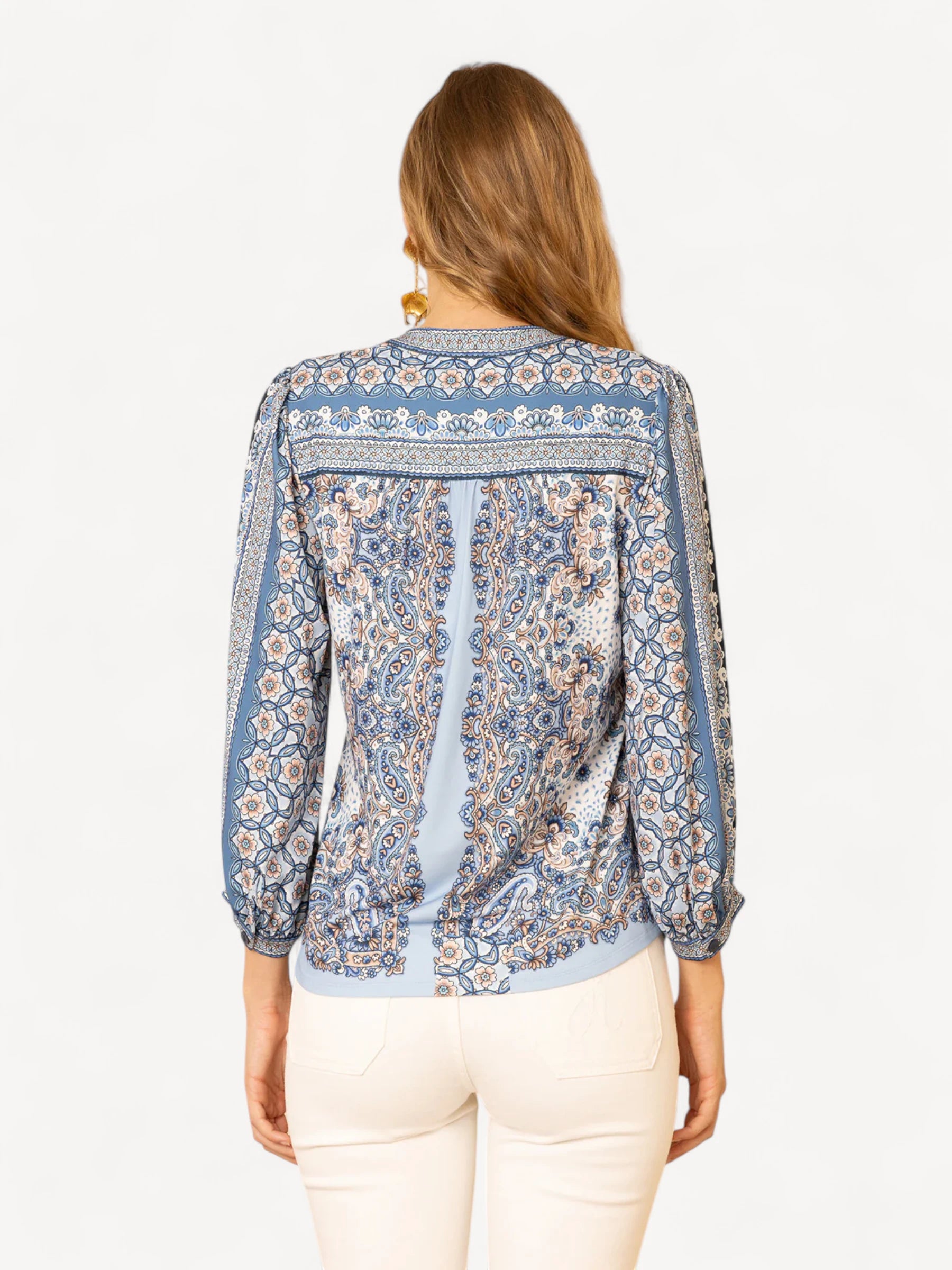 Alianna Jersey Top - Blauw