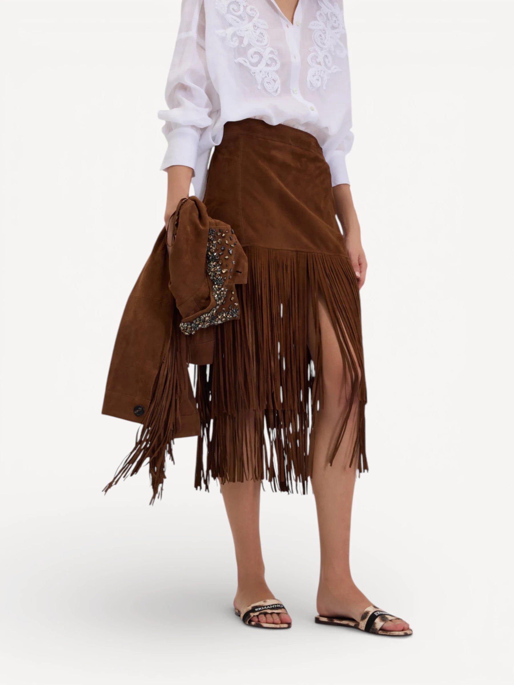 Midi Skirt - Bruin