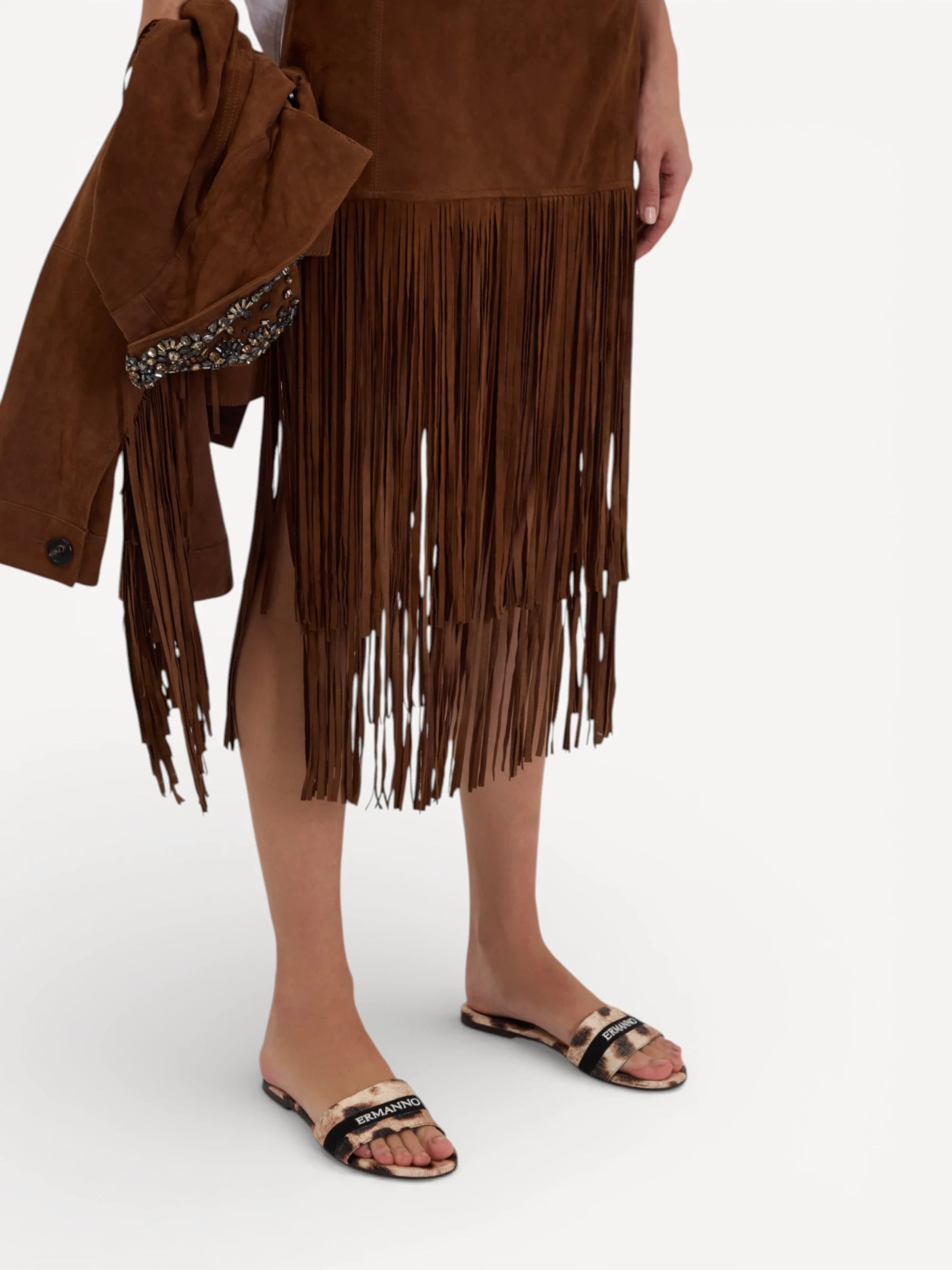 Midi Skirt - Bruin