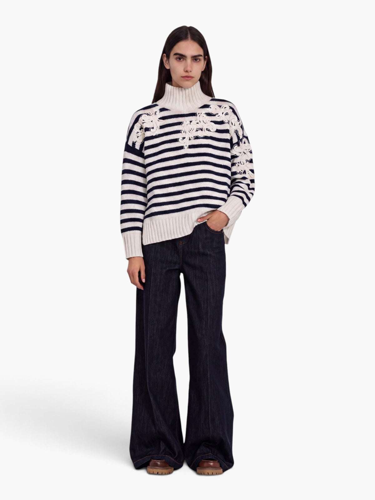 Striped Sweater - Off white