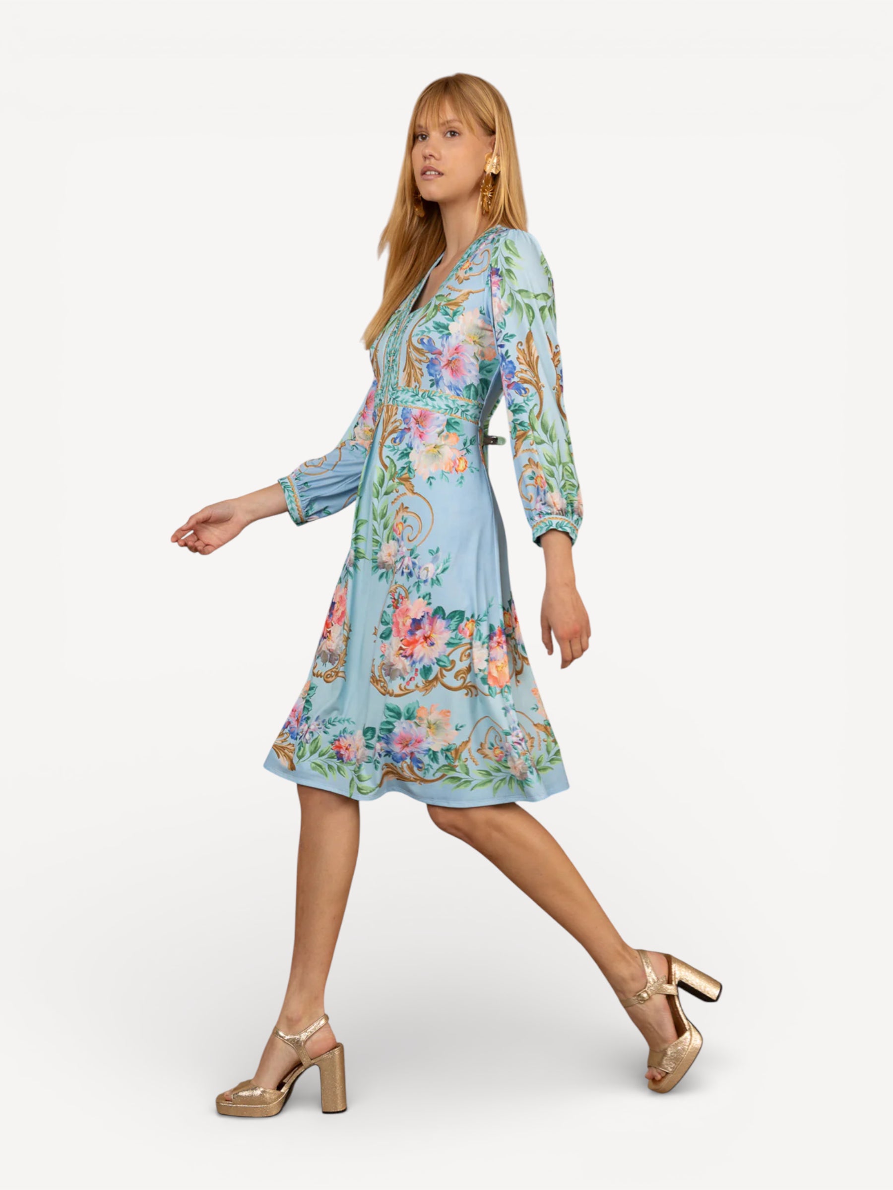 Sariah Dress - Blauw