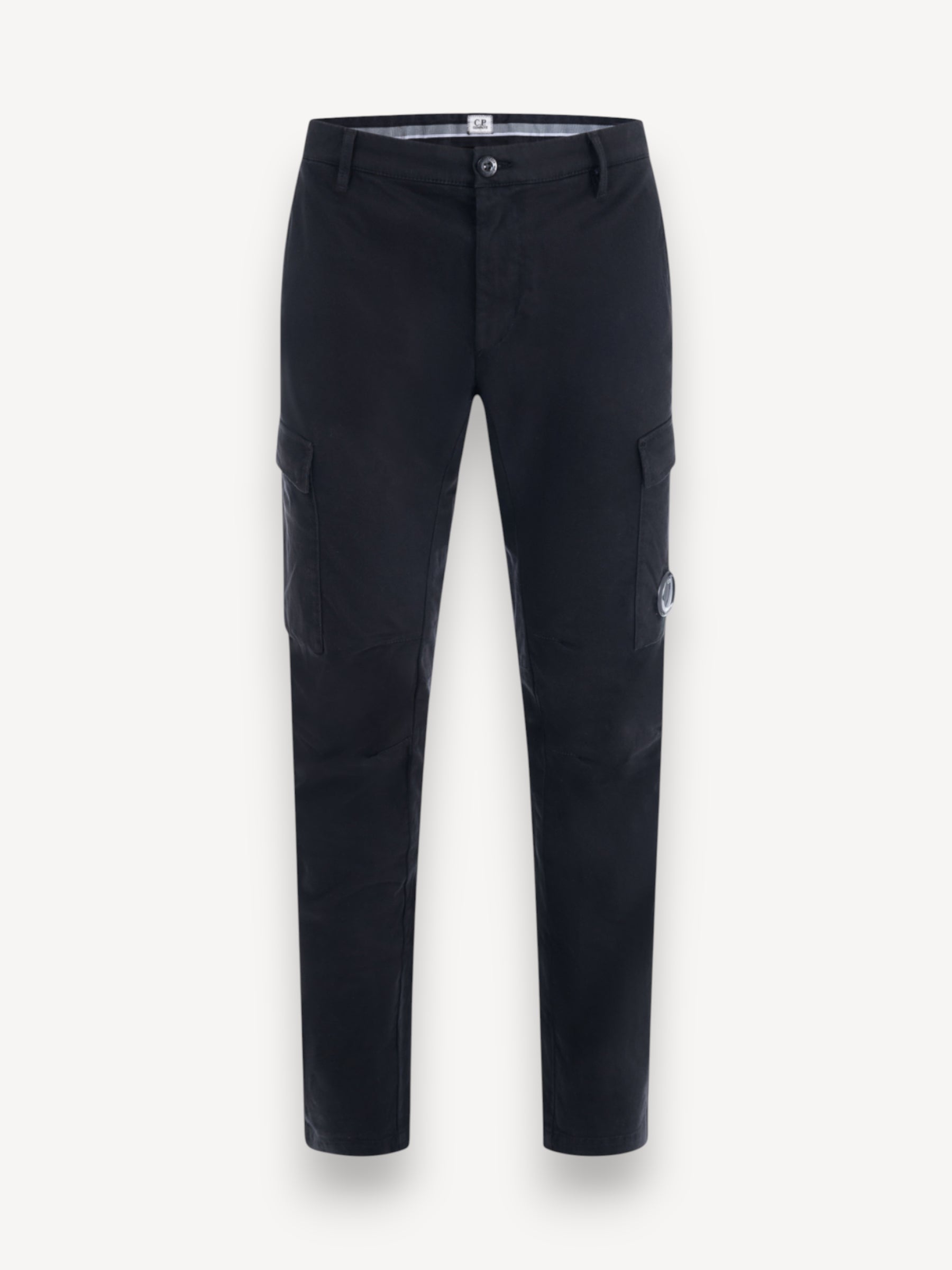 Stretch Satijn Cargo Pants - Zwart