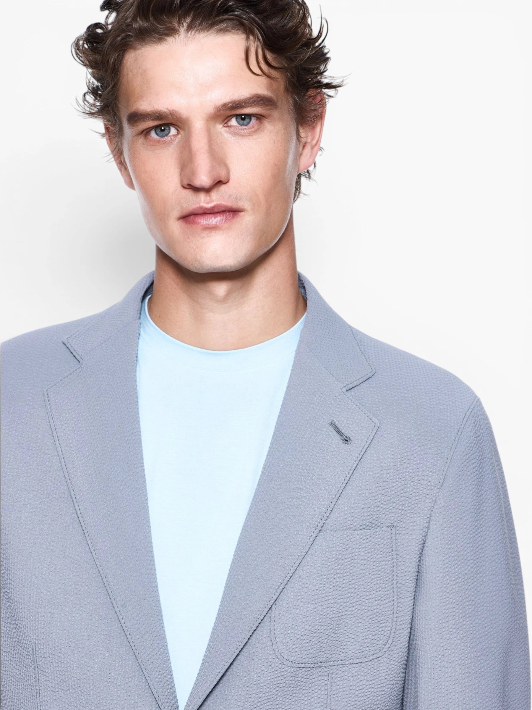 crew-neck T-shirt - Aquamarine