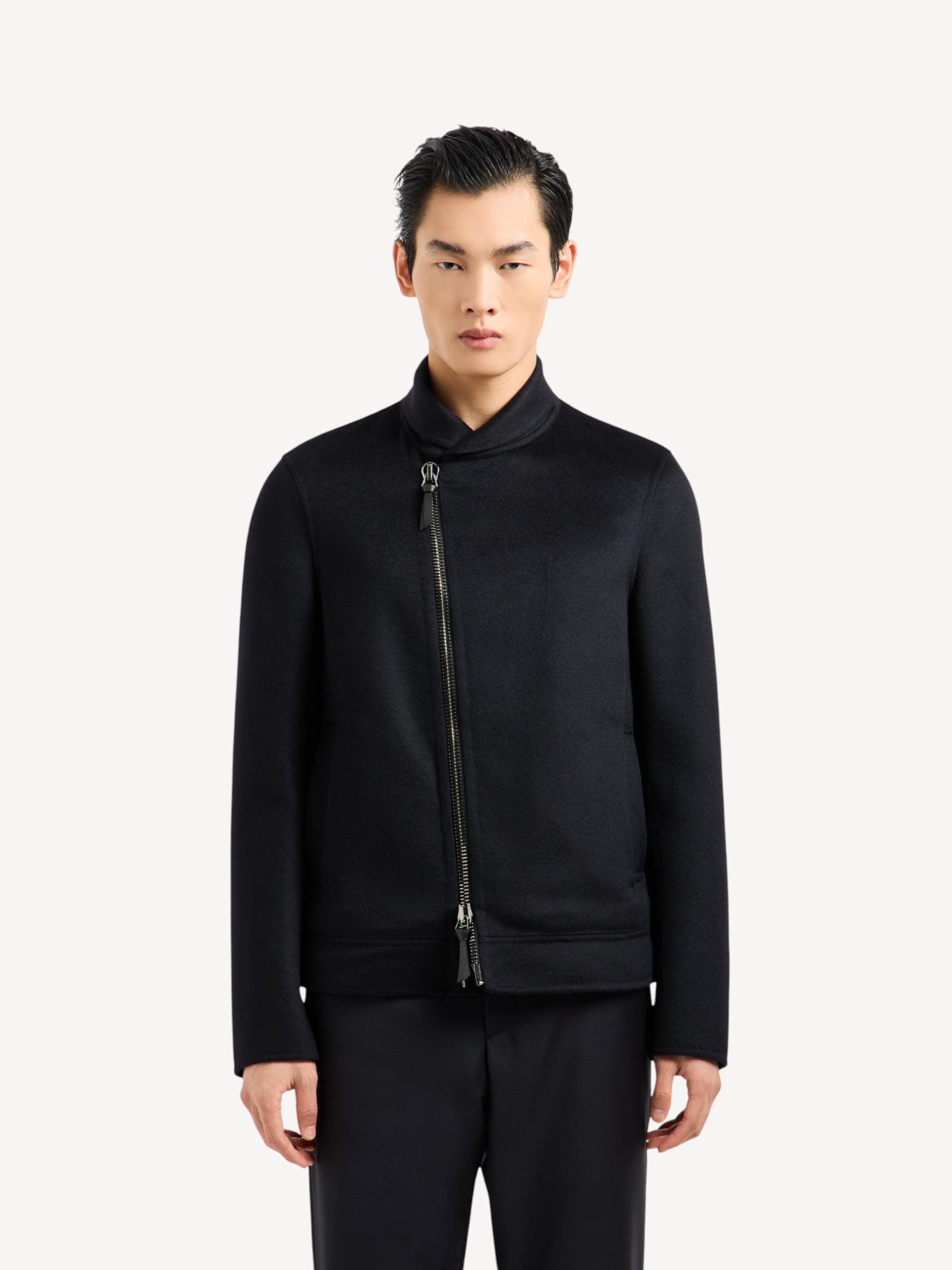 Cashmere Casentino Wool Blouson - Dark Navy