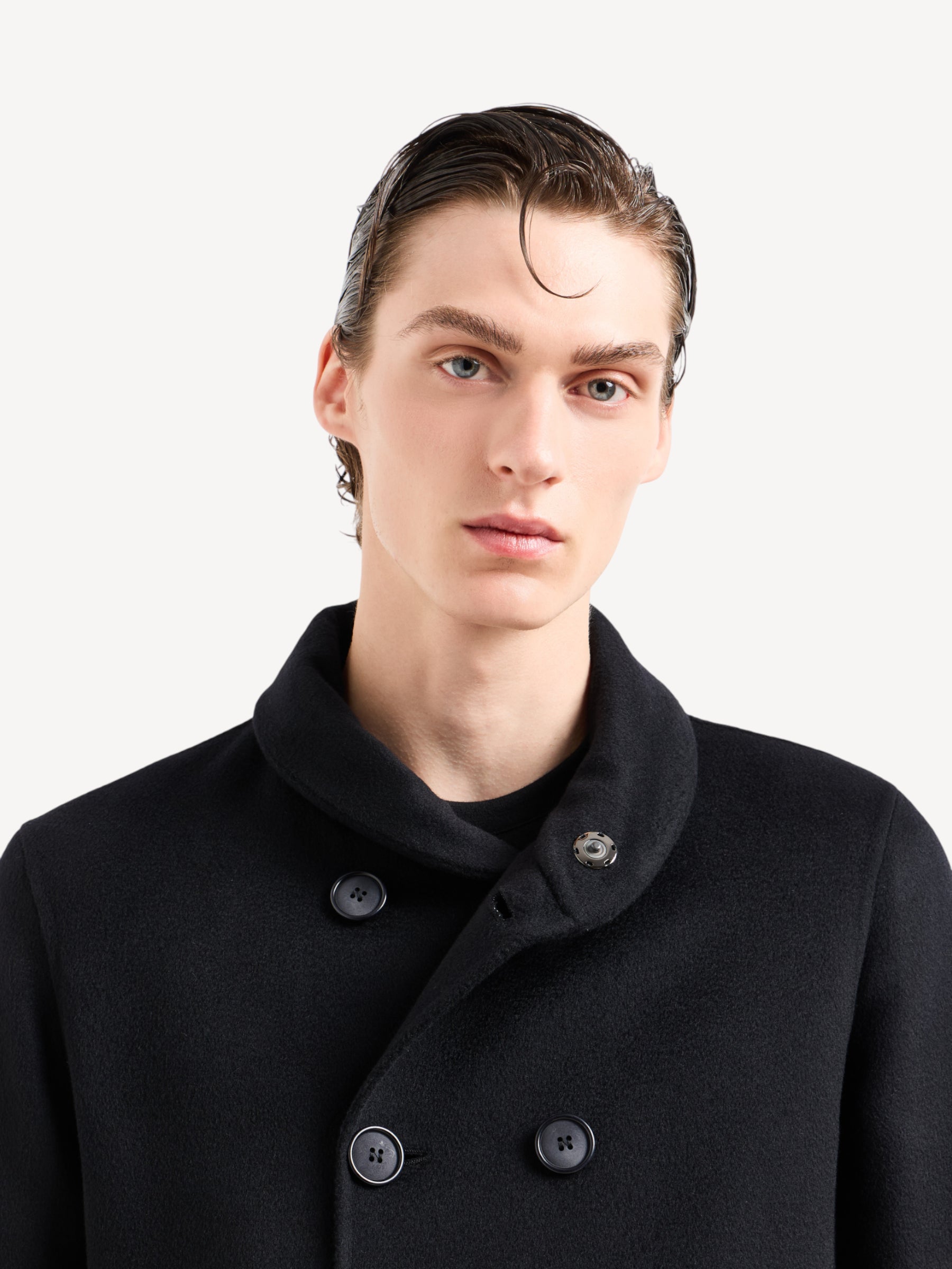 Double Cashmere Coat - Dark Navy