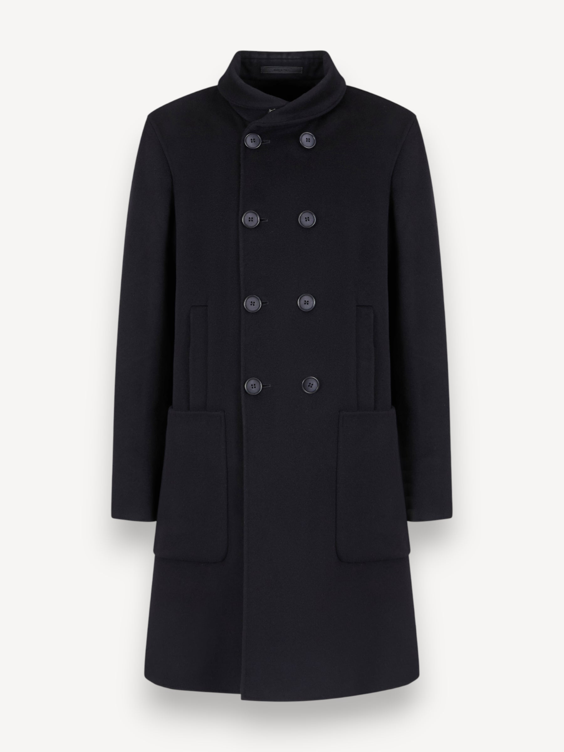 Double Cashmere Coat - Dark Navy