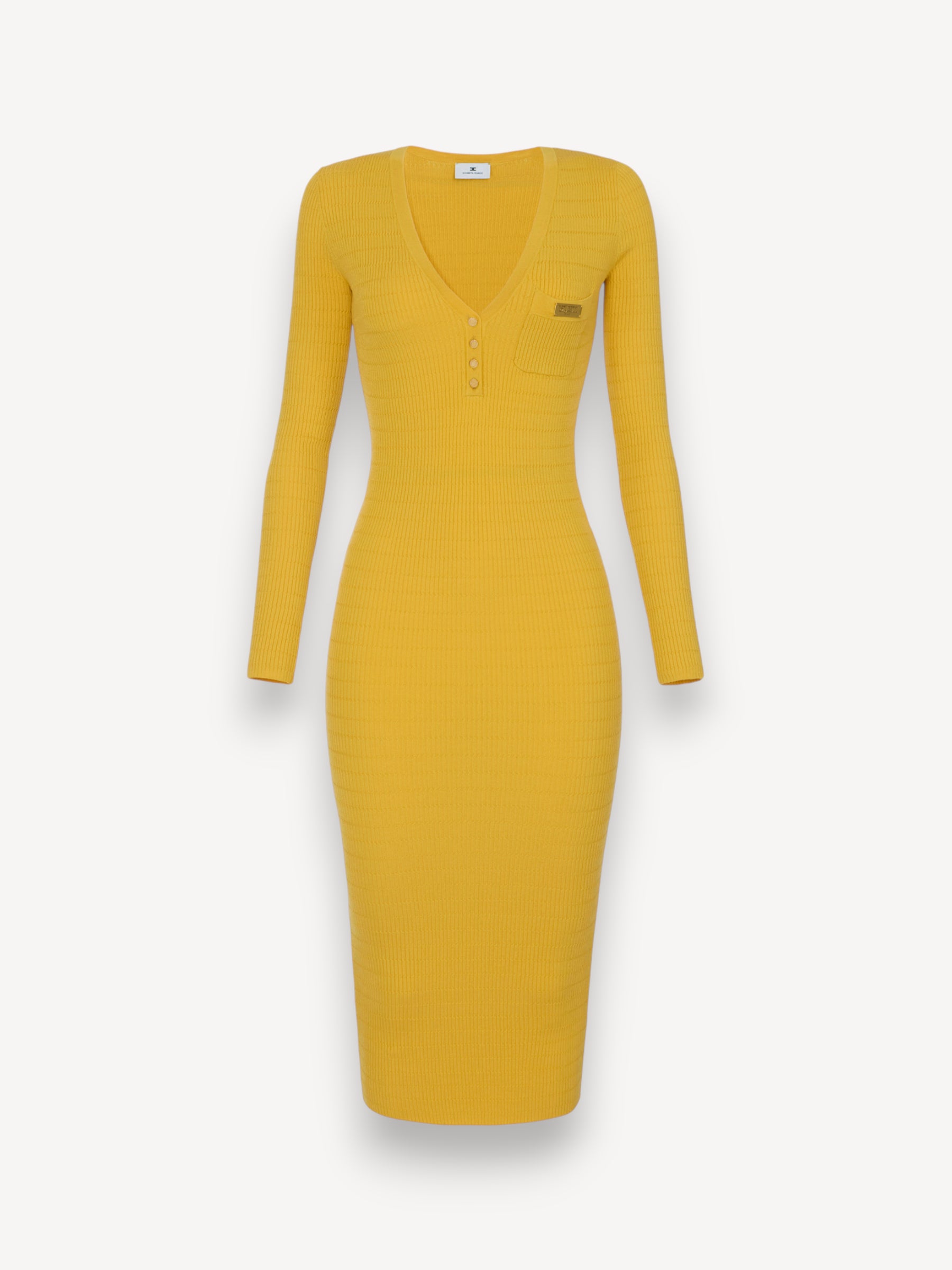 Knitted Micro-Braided Dress - Sun