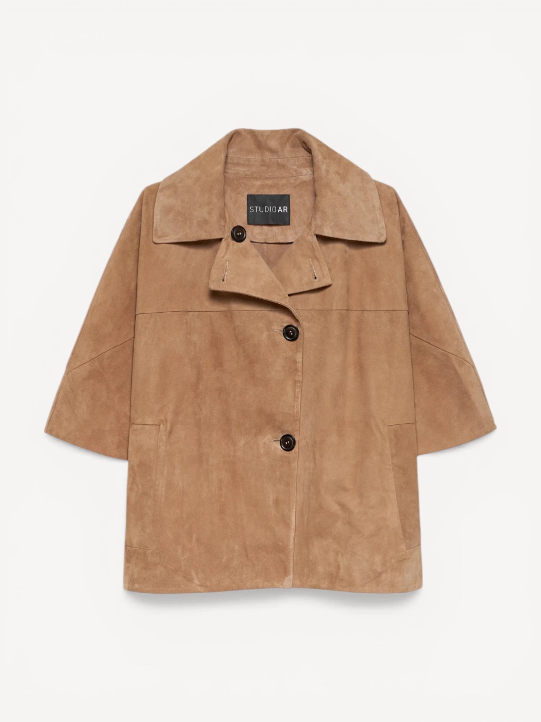 Clara Goat Suede Jacket - Mousse