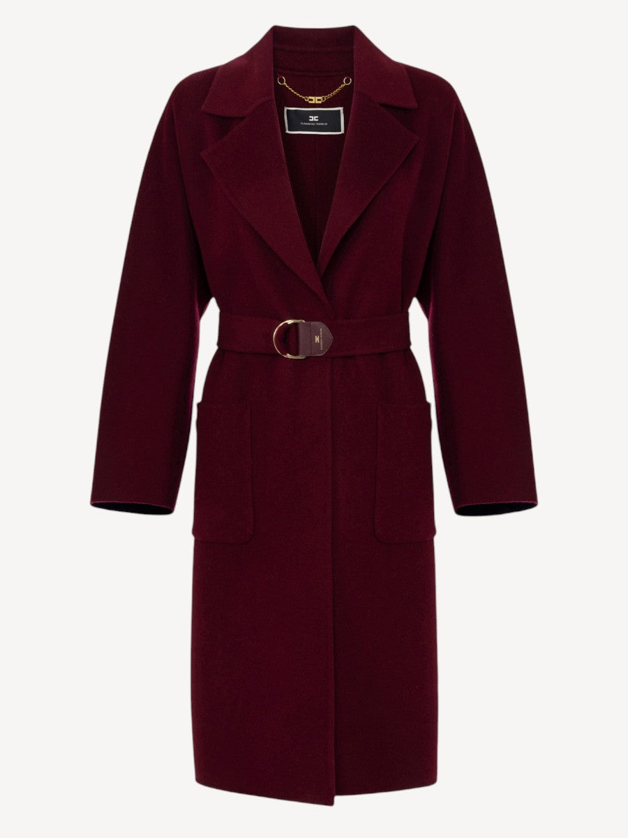 Wool Coat - Bordeaux