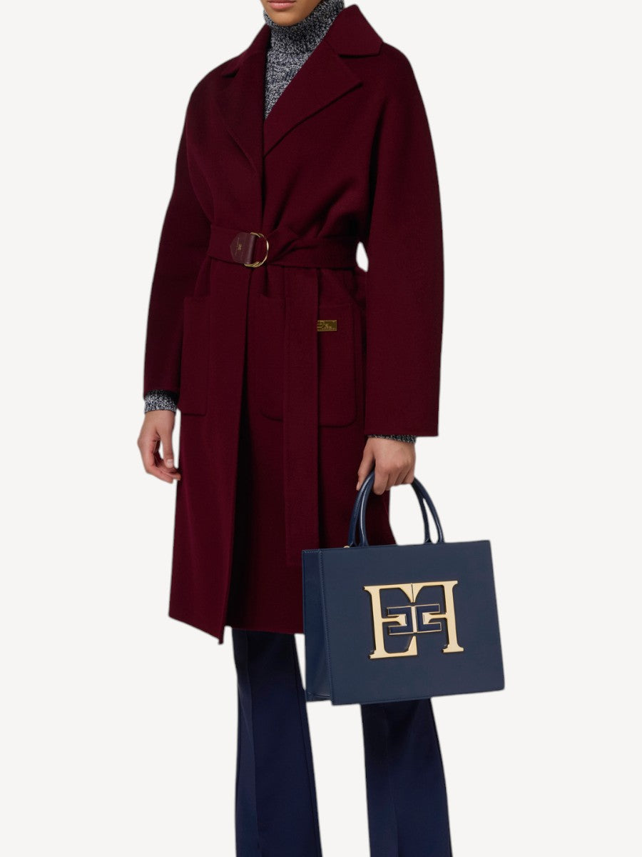 Wool Coat - Bordeaux