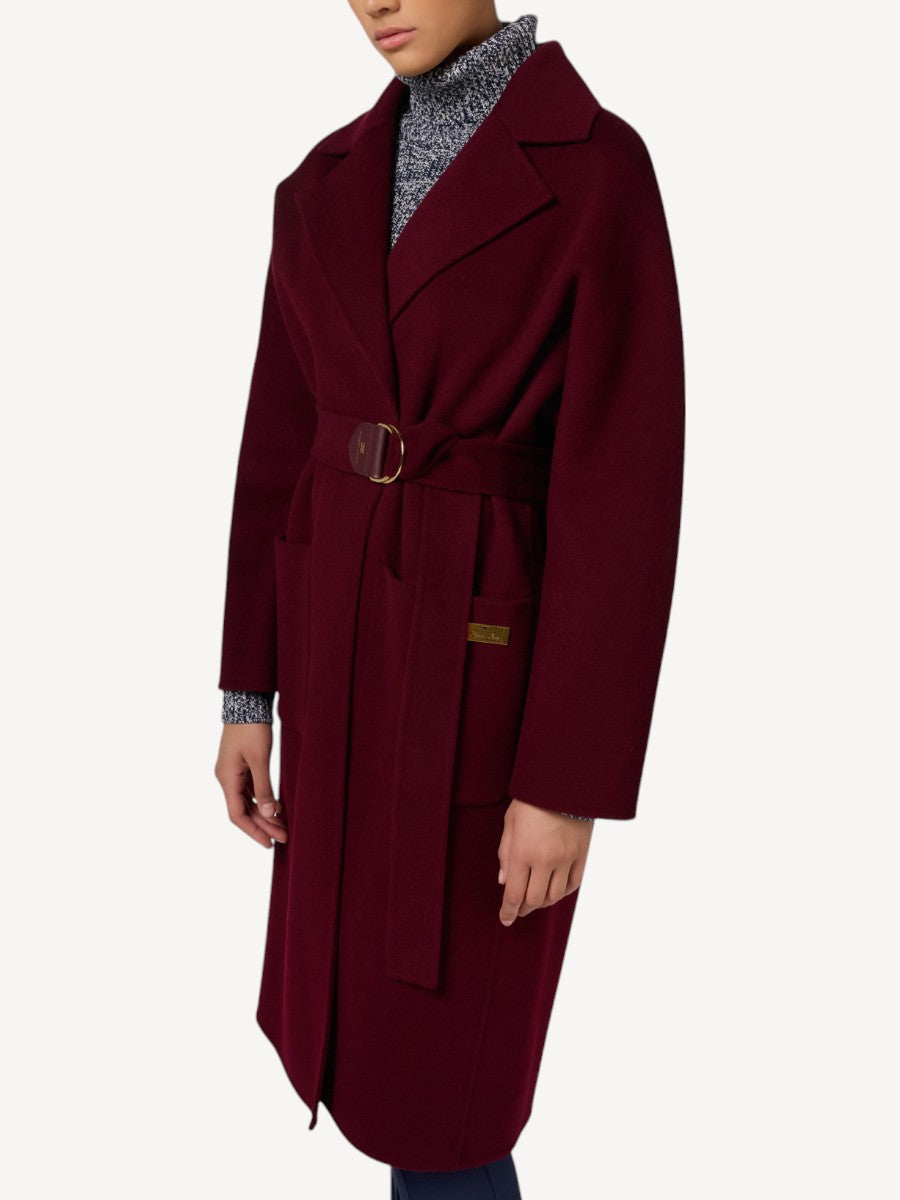 Wool Coat - Bordeaux