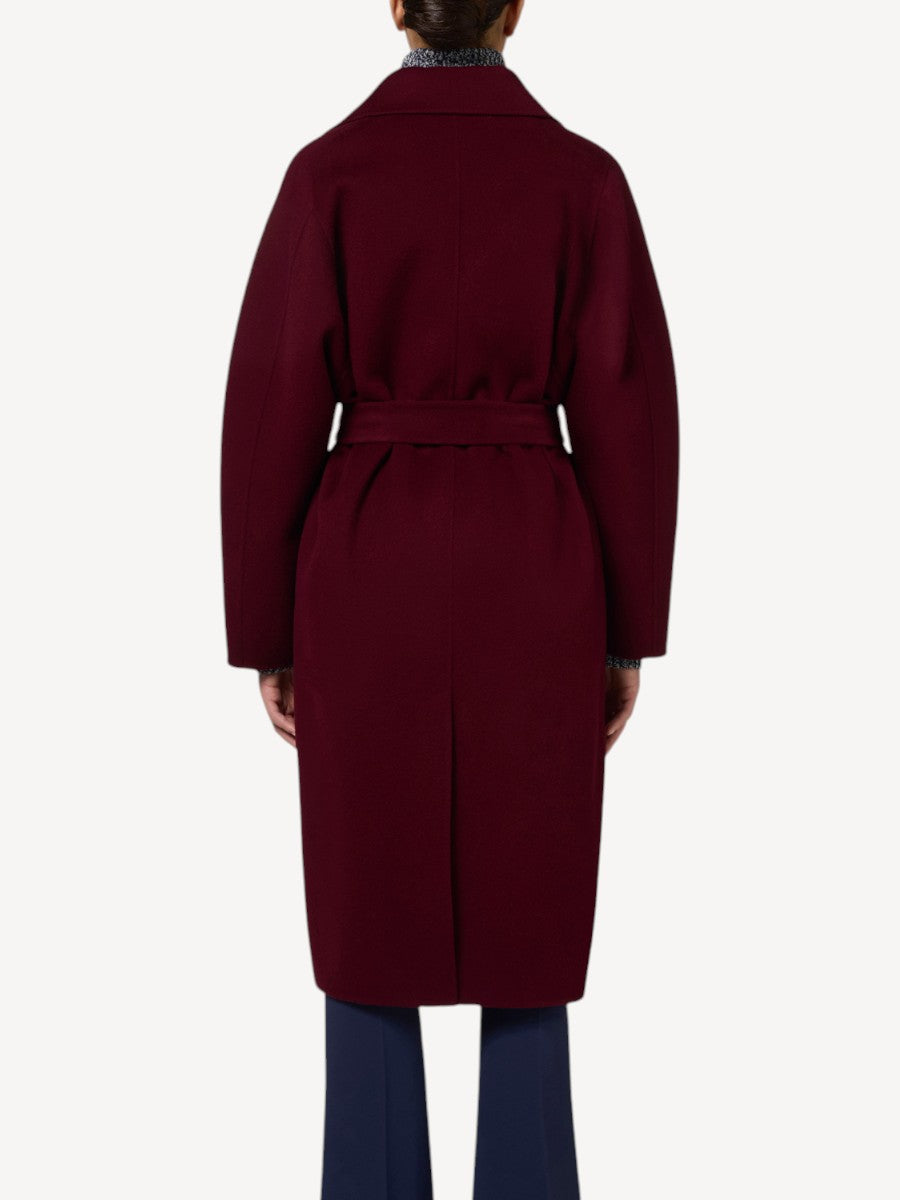 Wool Coat - Bordeaux