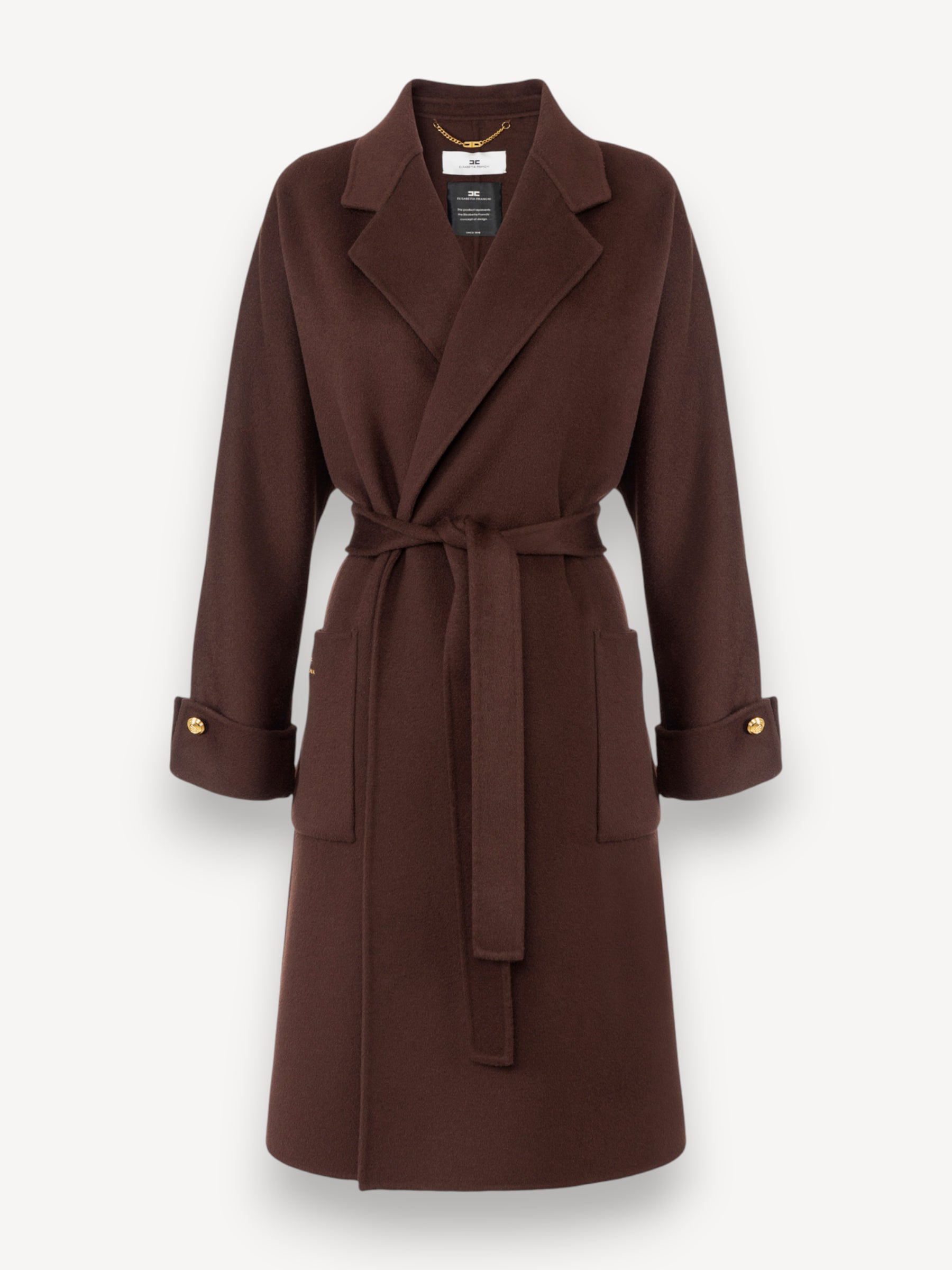 Double Wool Coat - Coffee