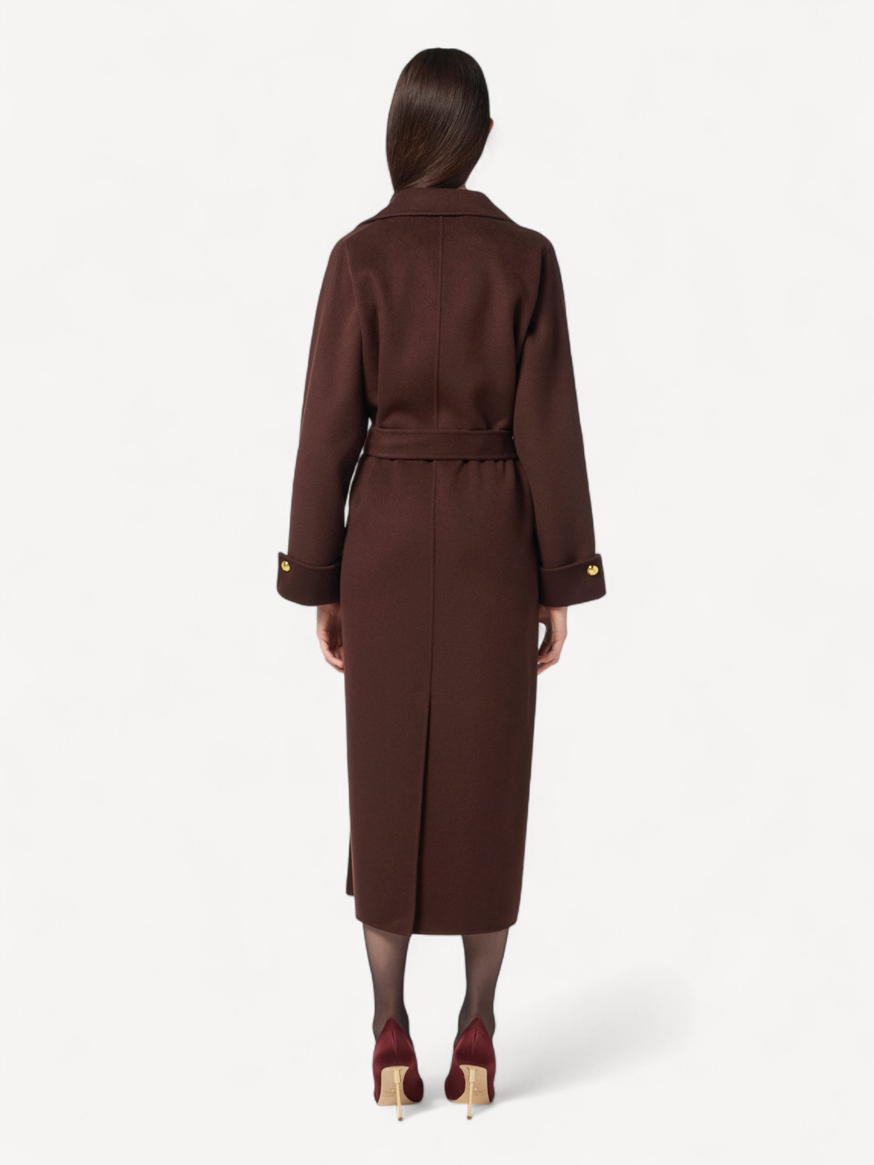 Double Wool Coat - Coffee