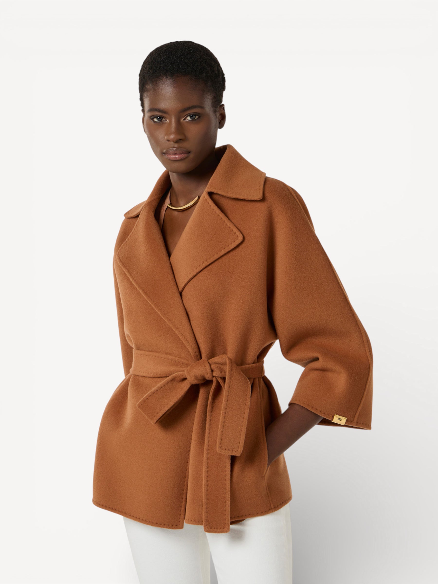 Wool Trenchcoat - Cognac
