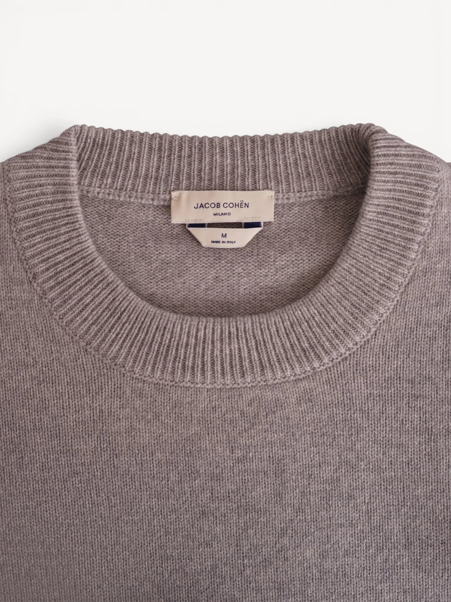 Girocollo Cashmere Sweater - Lichtgrijs