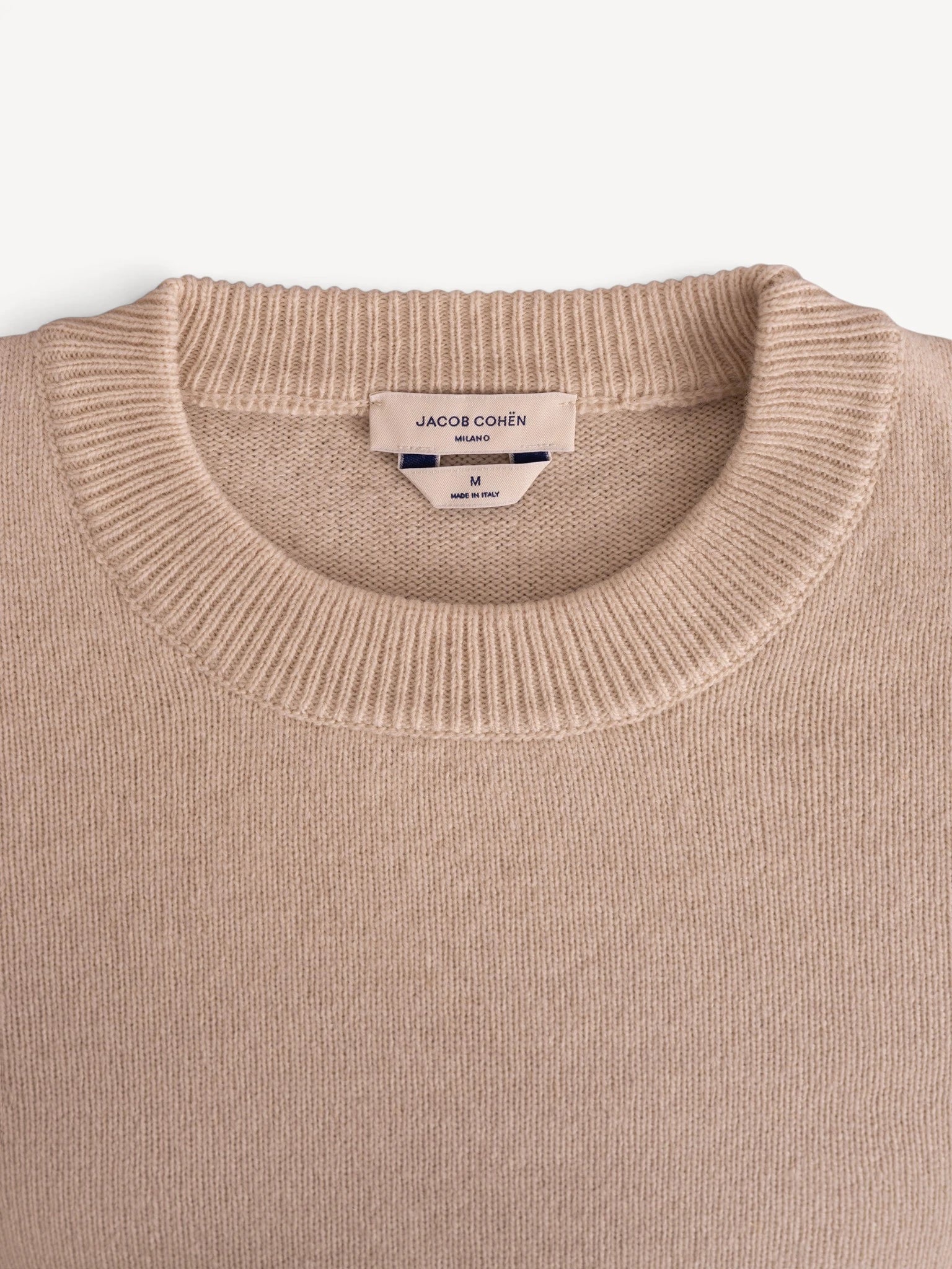 Girocollo Cashmere Sweater - Beige