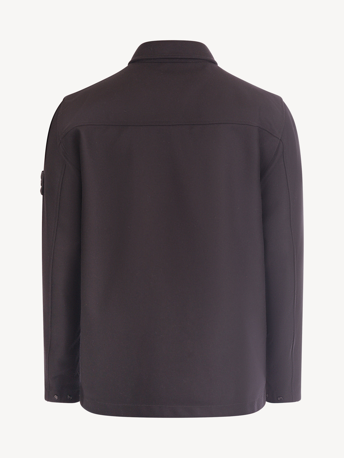 Stone Island Flannel Ghost Overshirt - Zwart