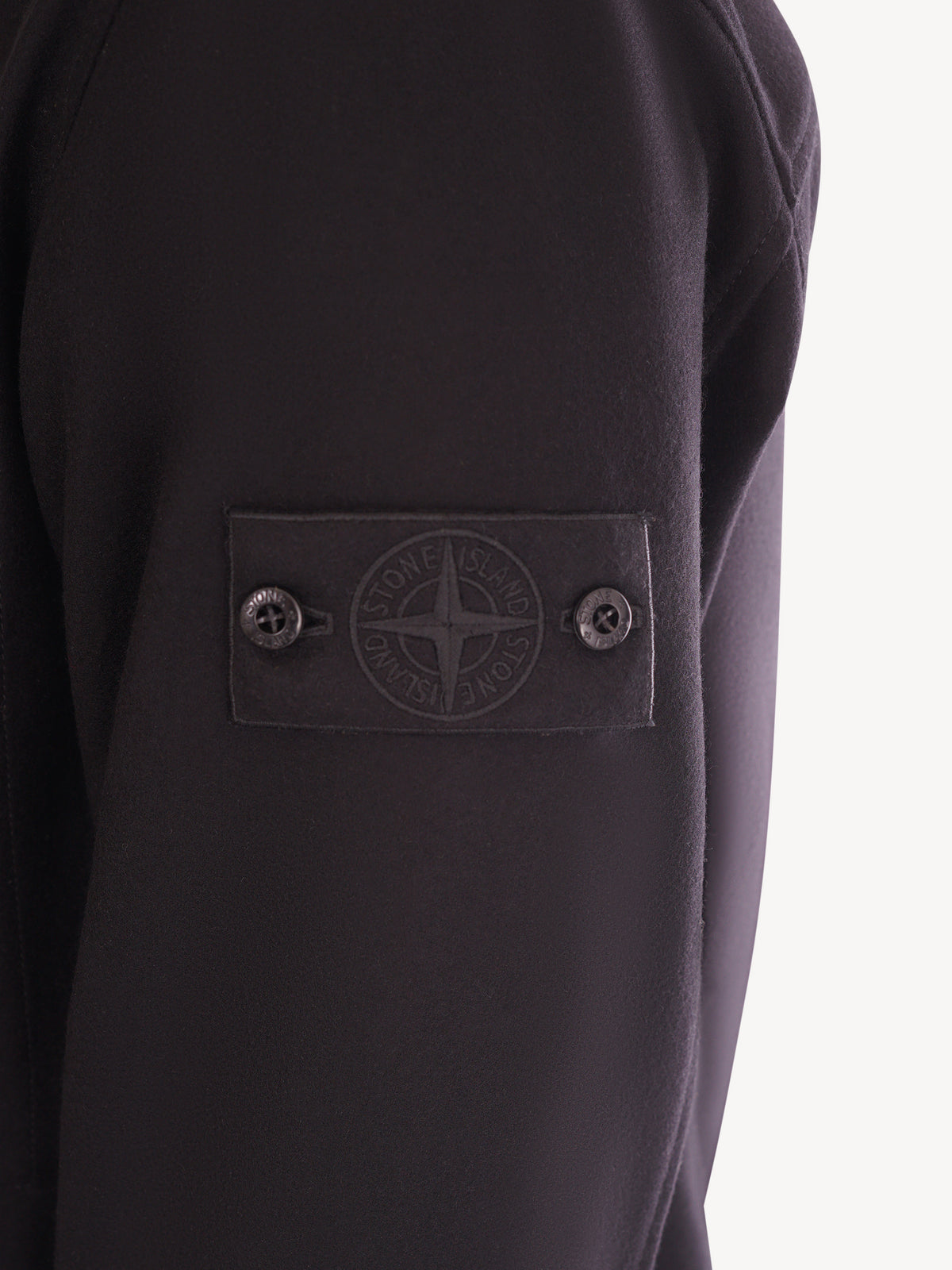 Stone Island Flannel Ghost Overshirt - Zwart