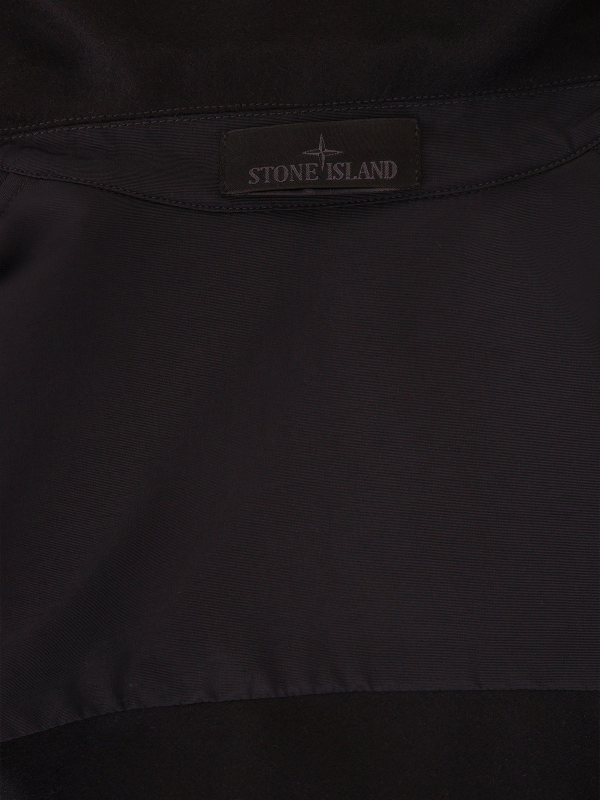 Stone Island Flannel Ghost Overshirt - Zwart