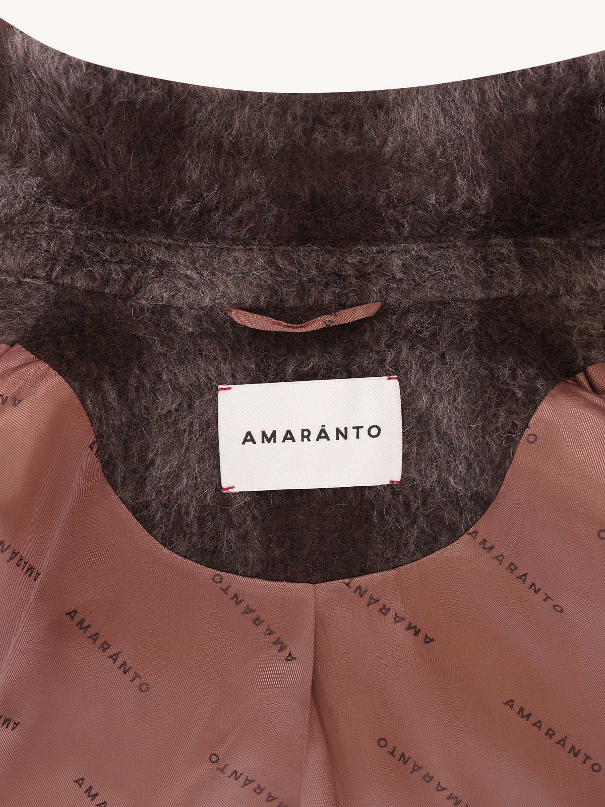 Amaranto Flanellen Geruit Overshirt - Geruit Taupe