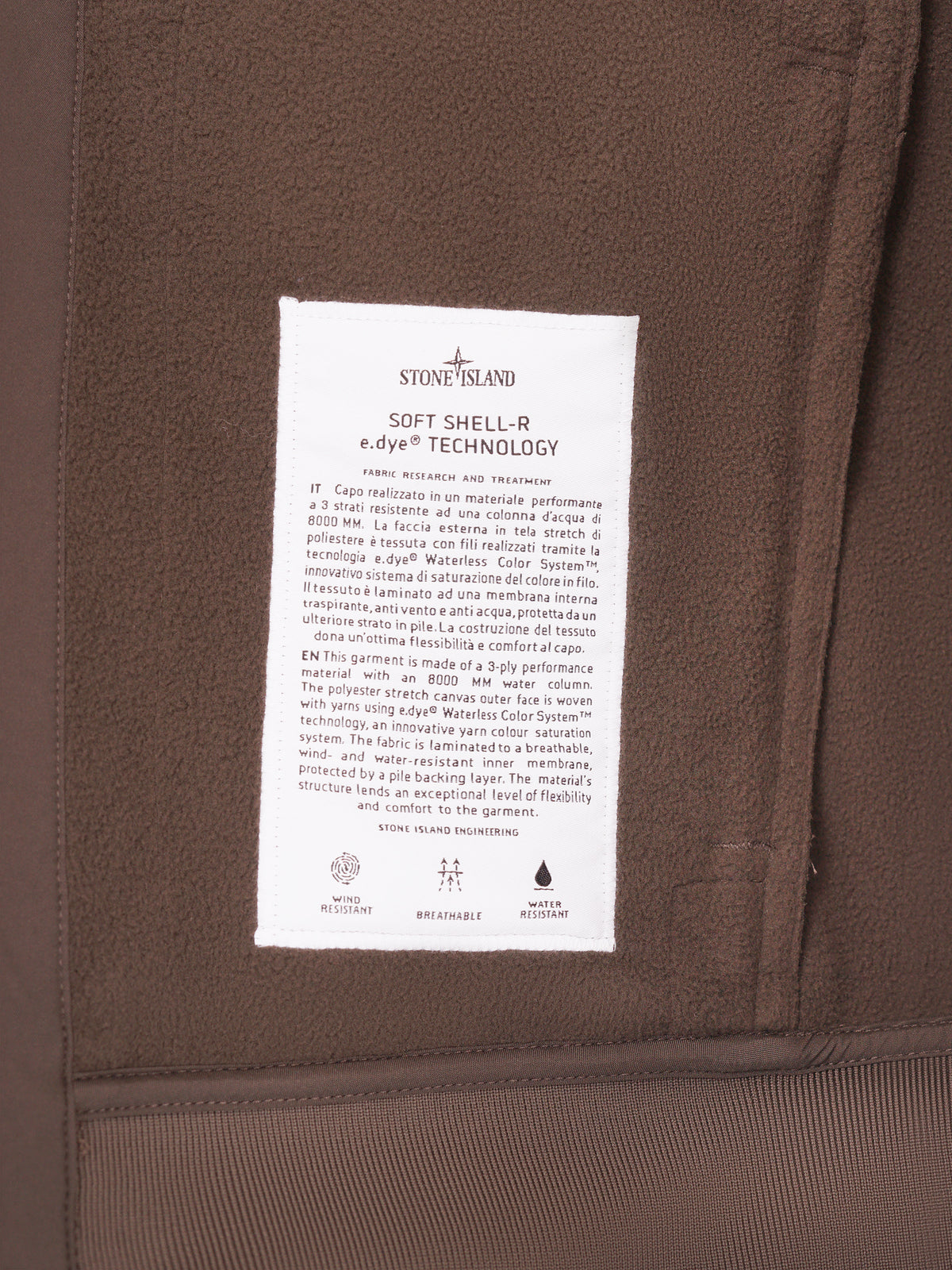 Stone Island Soft Shell-R Jacket - Bruin