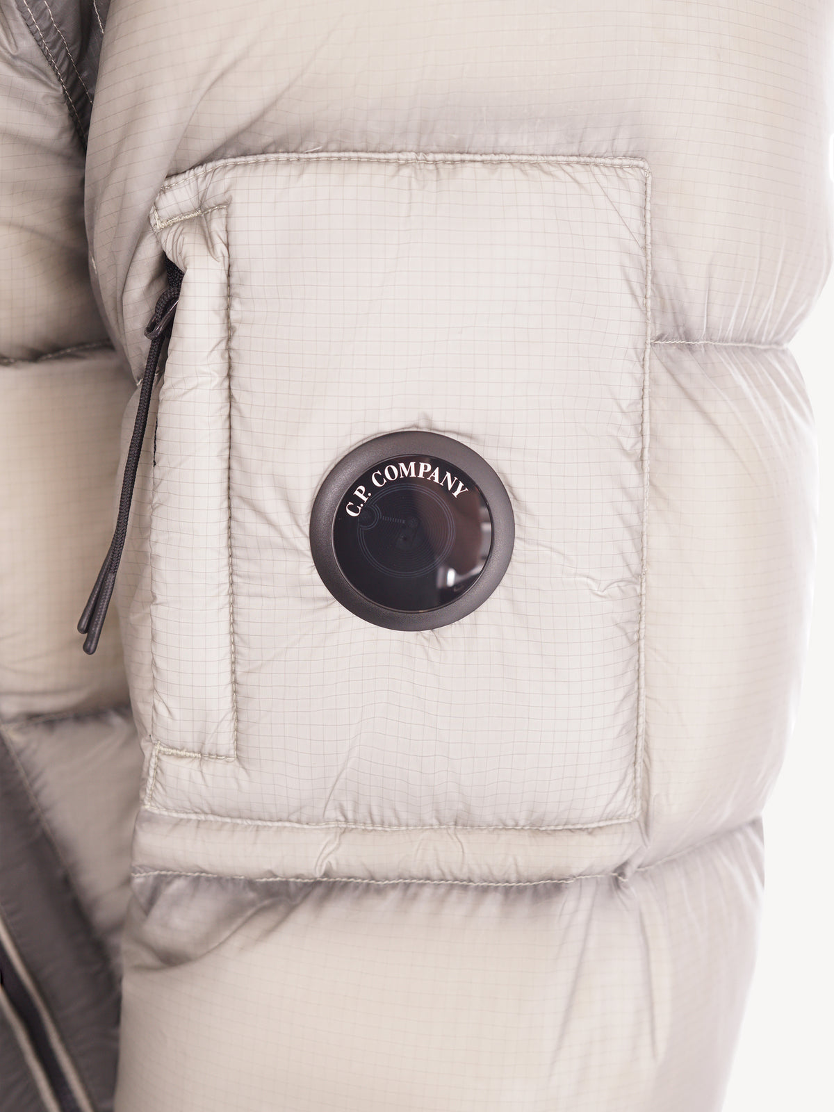 C.P. Company D.D. Shell Hooded Puffer Jacket - Grijs
