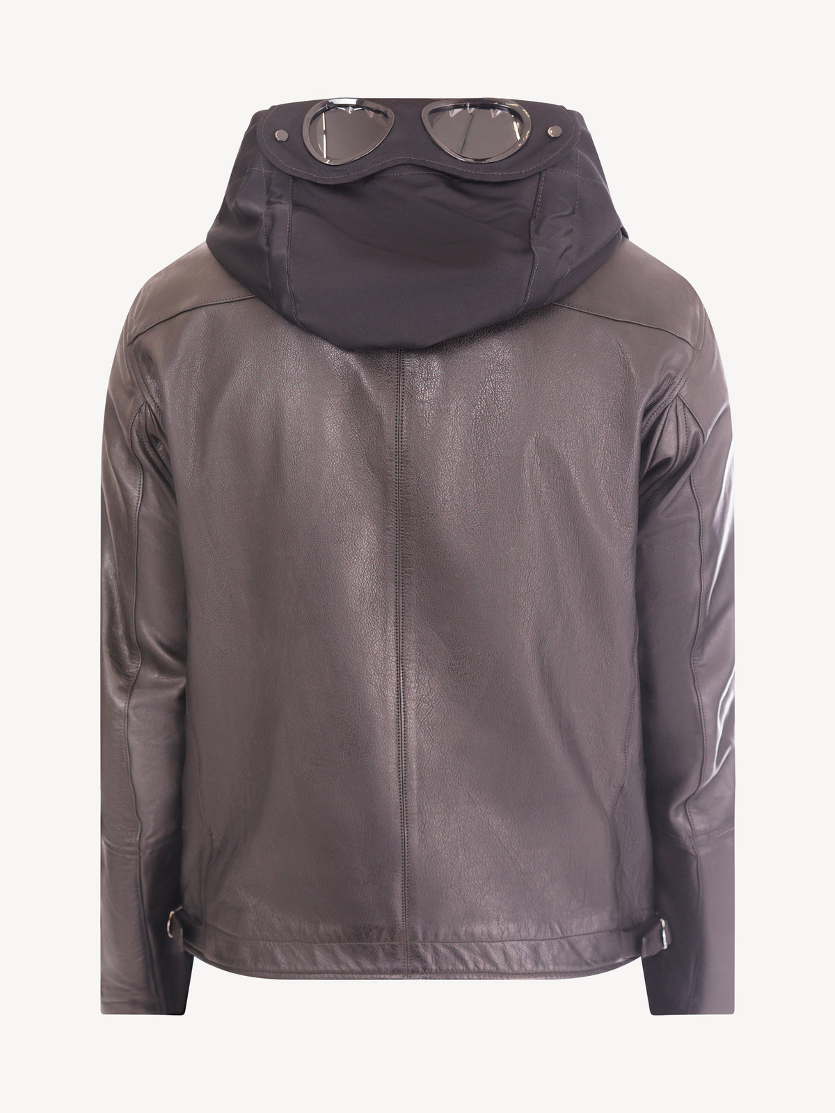 C.P Company La Mille Leather Jacket - Zwart
