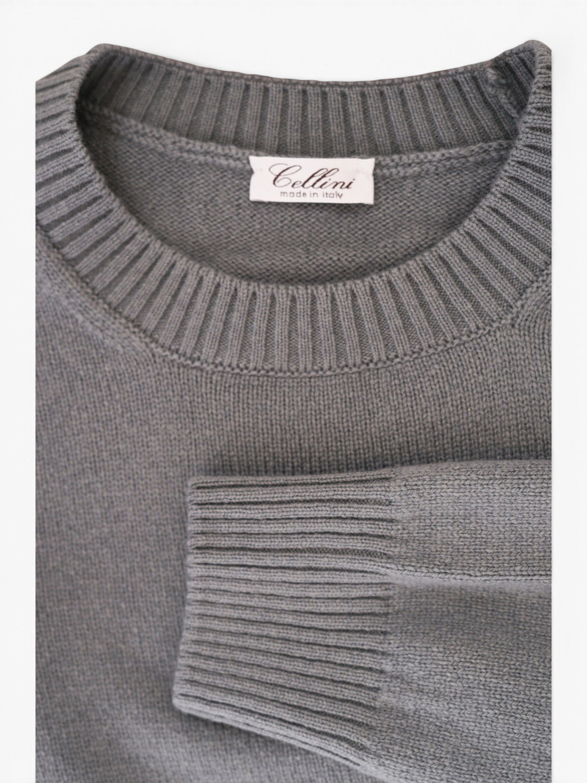 Cellini Trui round neck - Blue grey