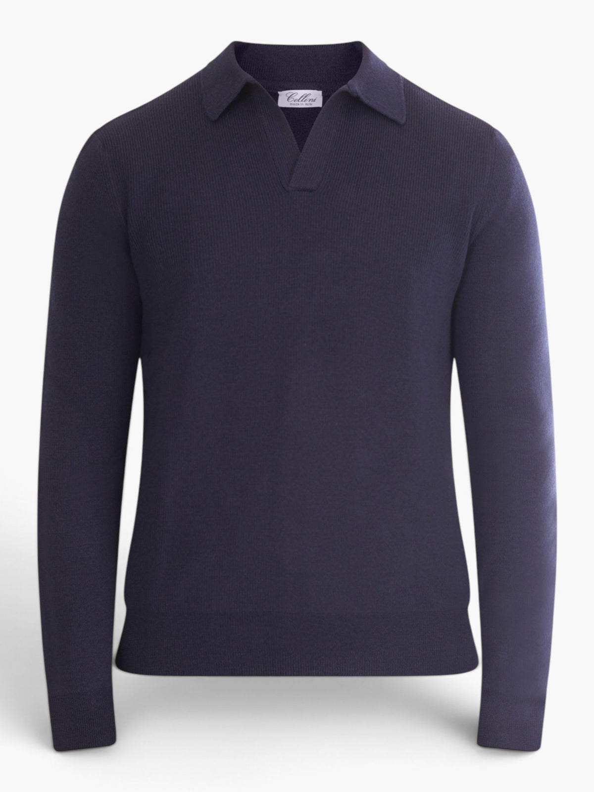 Cellini Trui polokraag v-neck - Donkerblauw