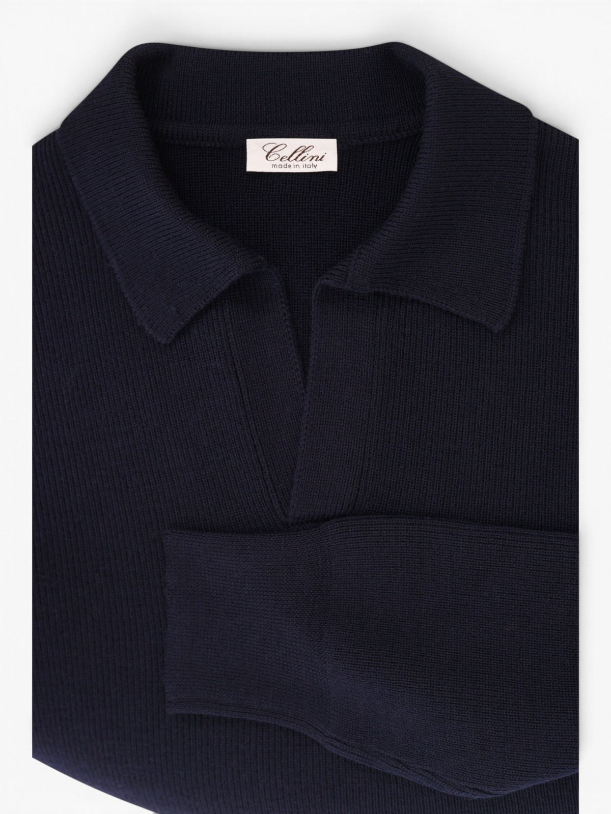 Cellini Trui polokraag v-neck - Donkerblauw