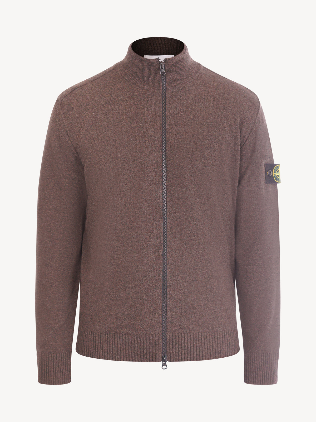 Stone Island Cardigan - Donkerbruin gemêleerd
