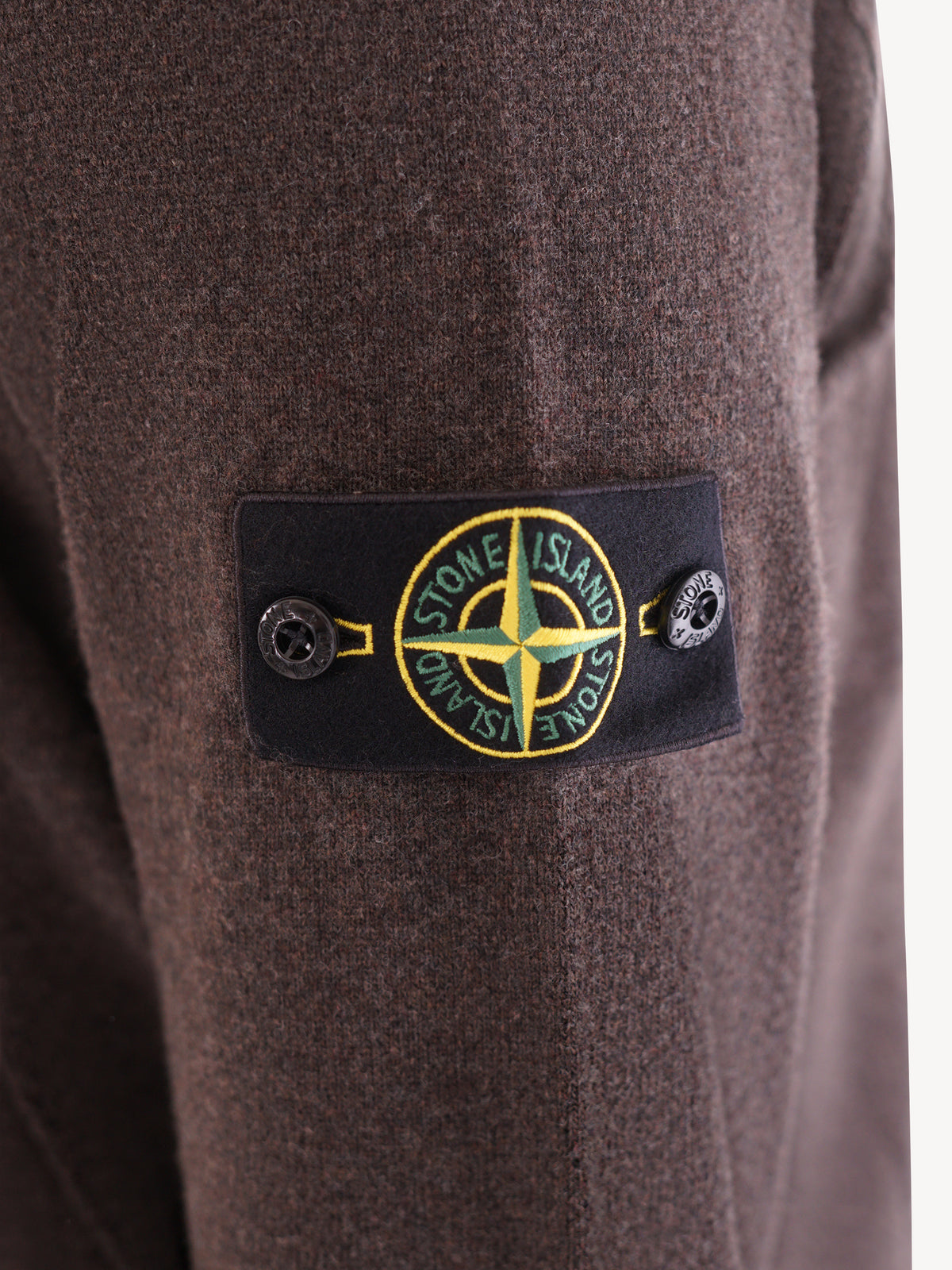 Stone Island Cardigan - Donkerbruin gemêleerd