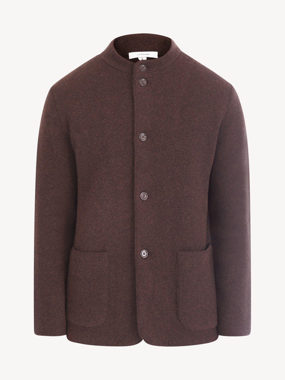Lardini - Man Knitted Jacket - Donkerbruin