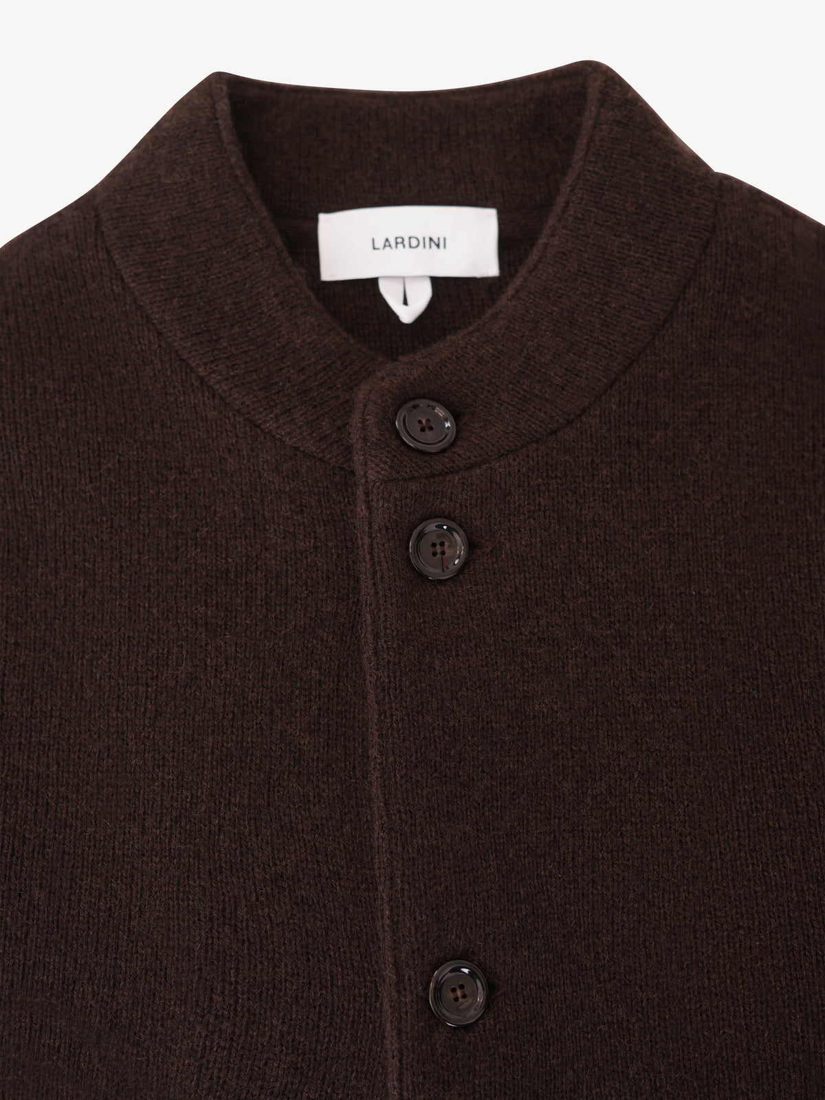 Lardini - Man Knitted Jacket - Donkerbruin