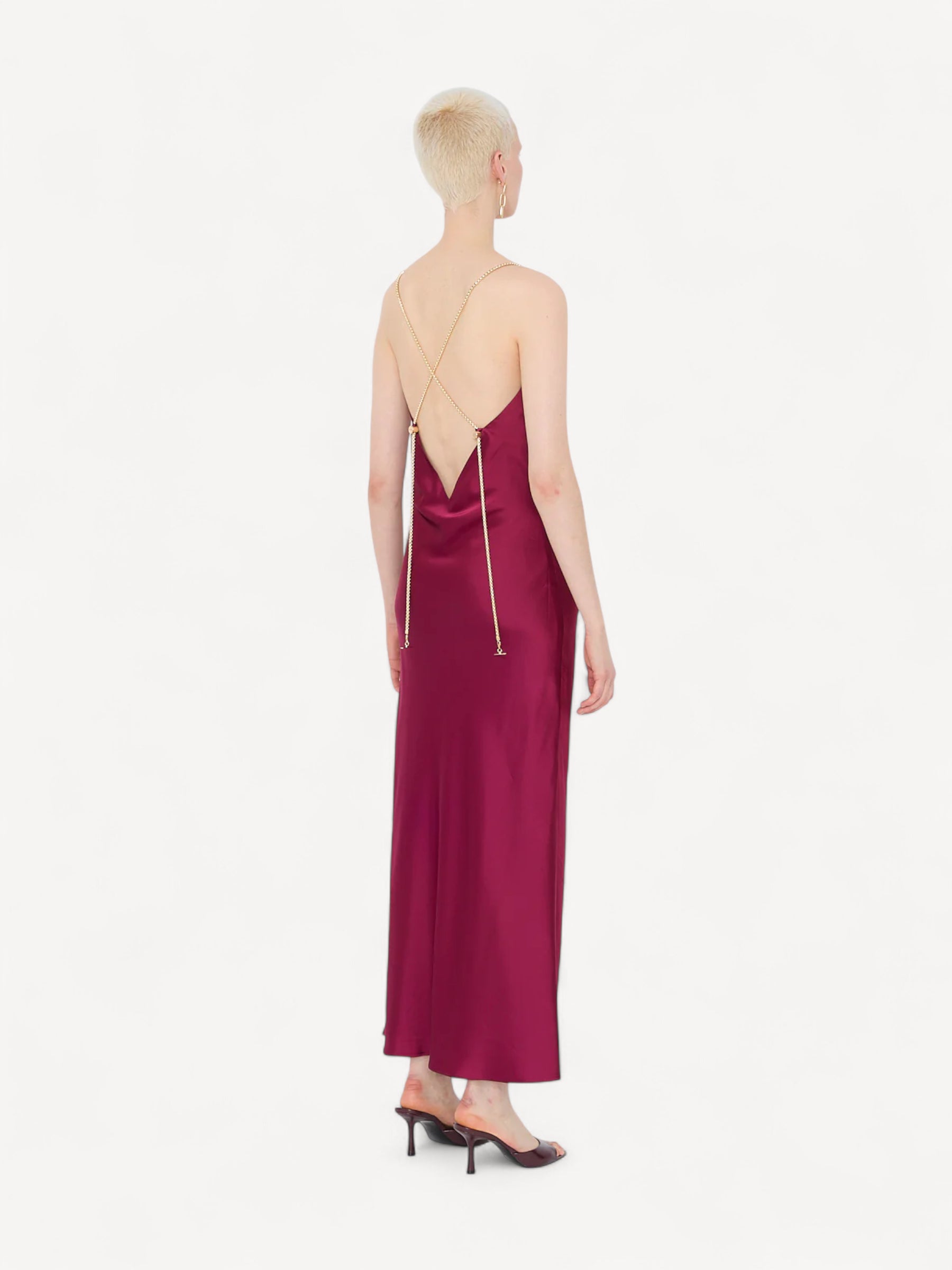 Selena Dress - Cherry Wine