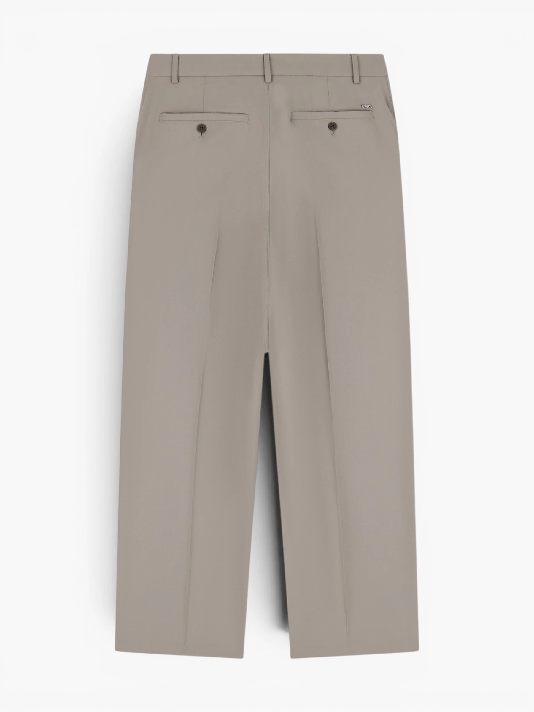 Striped Light Wool Trousers - Lichtgrijs