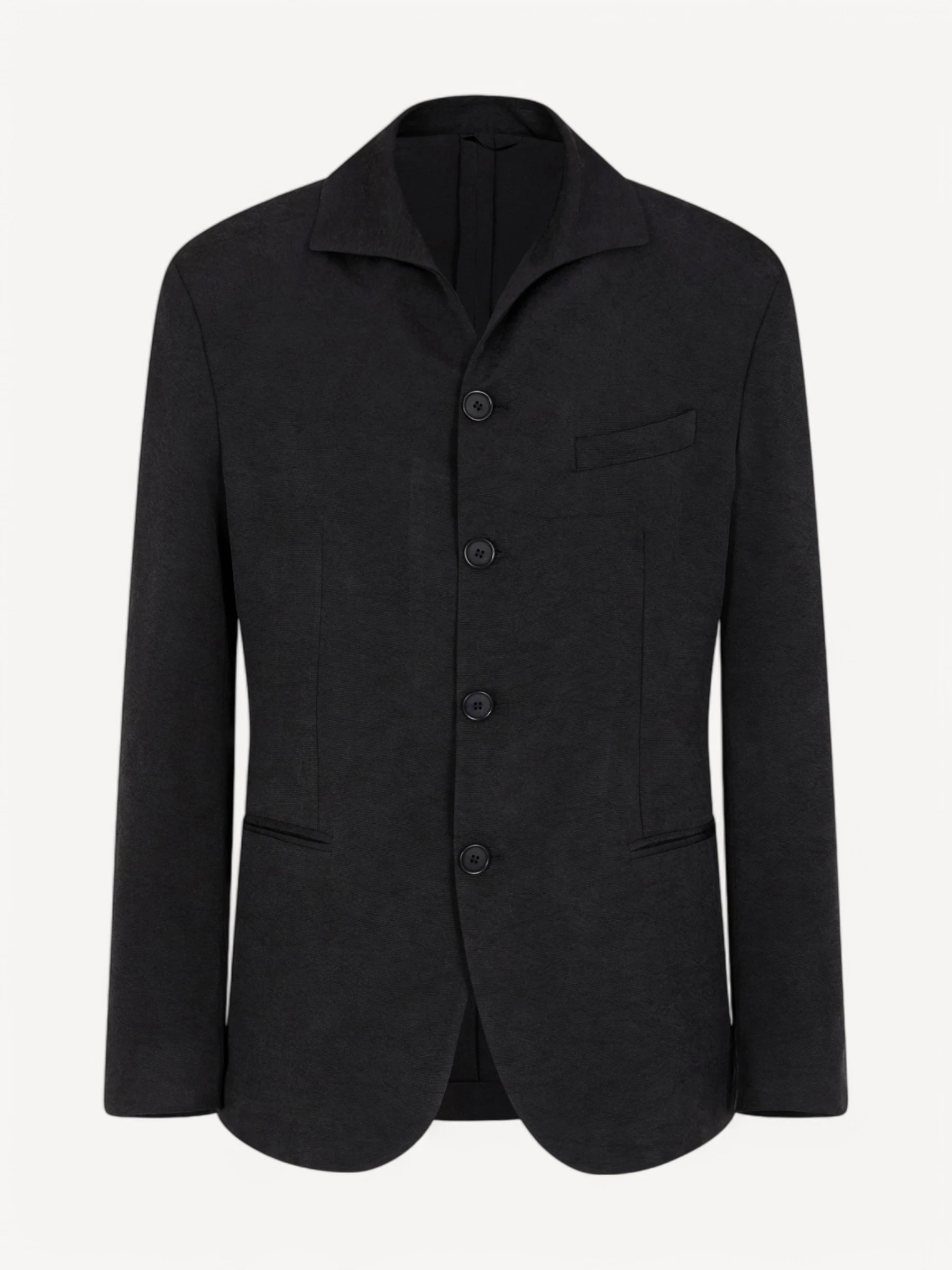 Canneté Washed Silk Jacket - Black