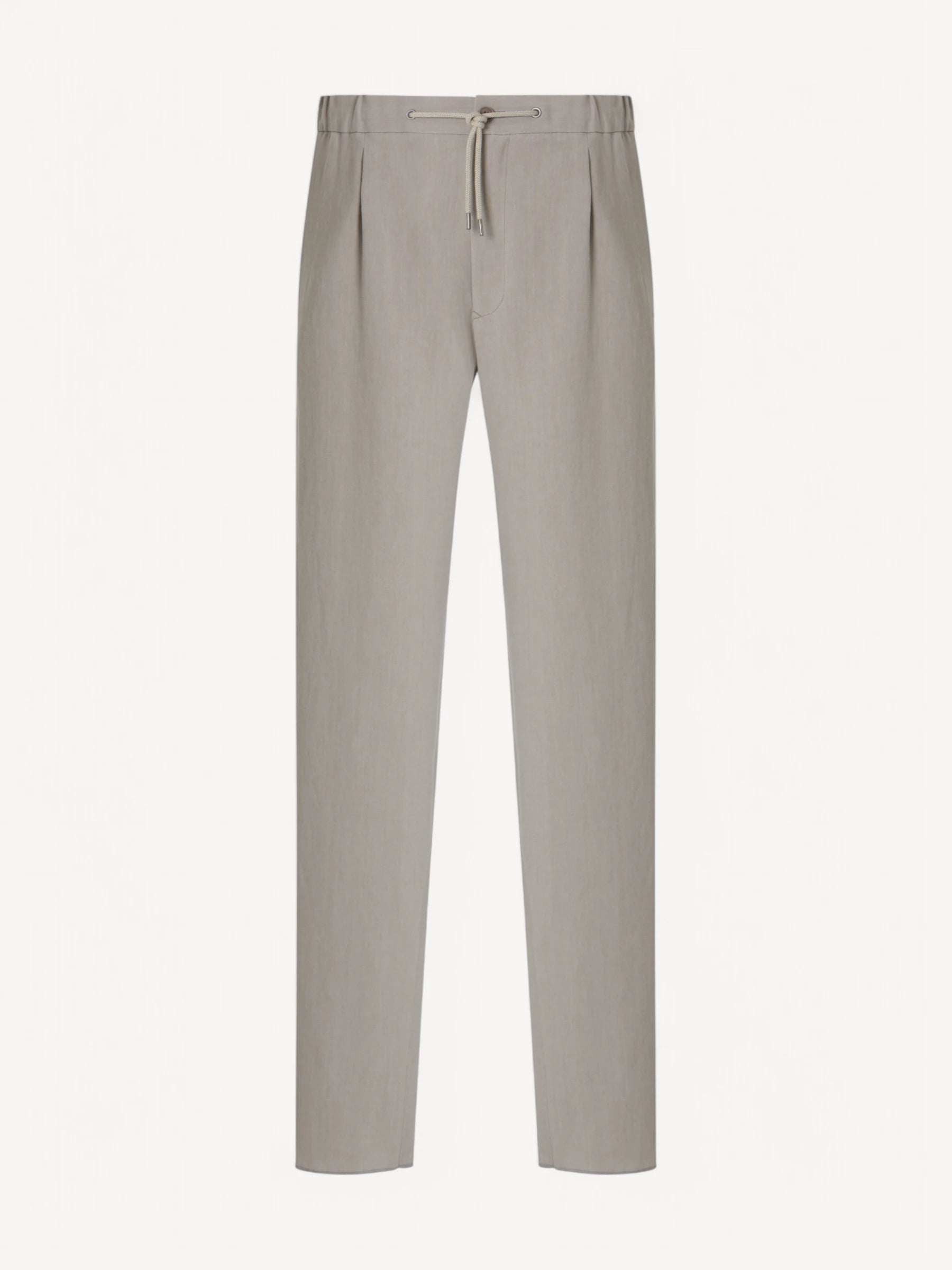 Linen-Canvas Trousers - Beige