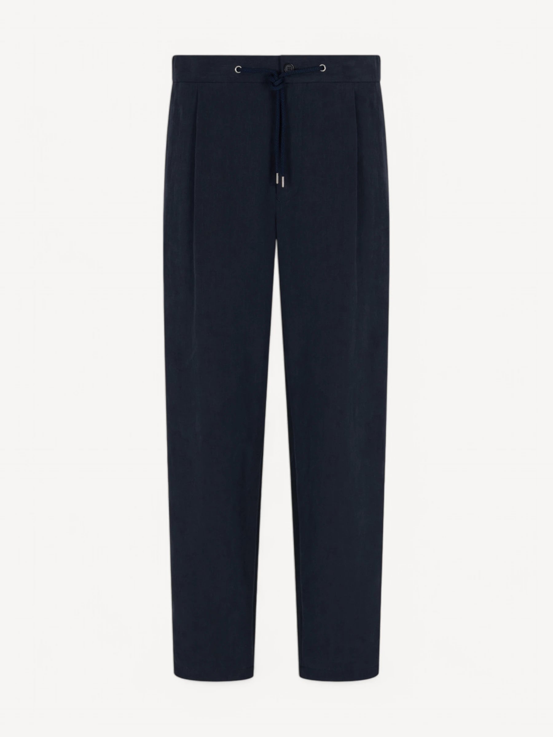 Linen-Canvas Trousers - Night Blue