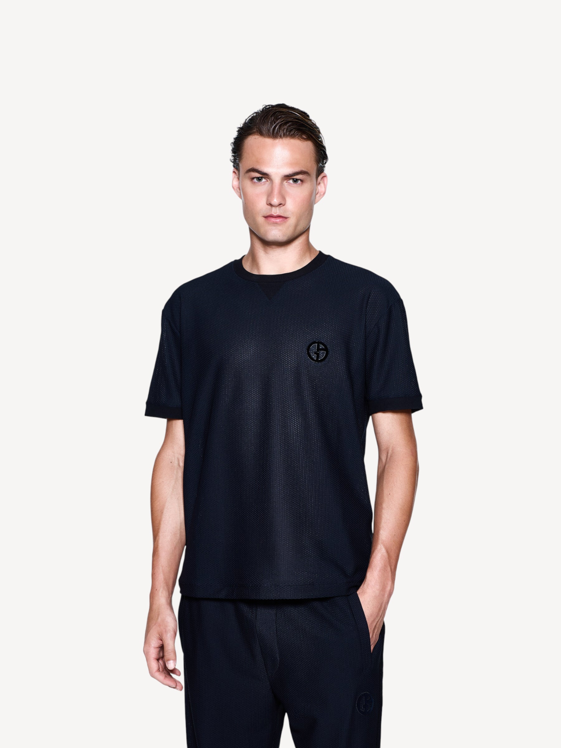 T-Shirt Technical Waffle - Dark Blue